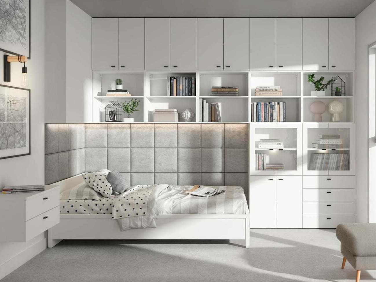 Bookcase Merciru 106 (White)