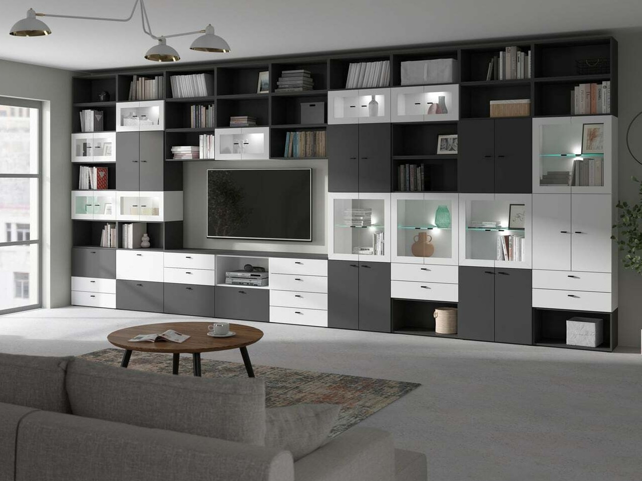 Bookcase Merciru 107 (Graphite)