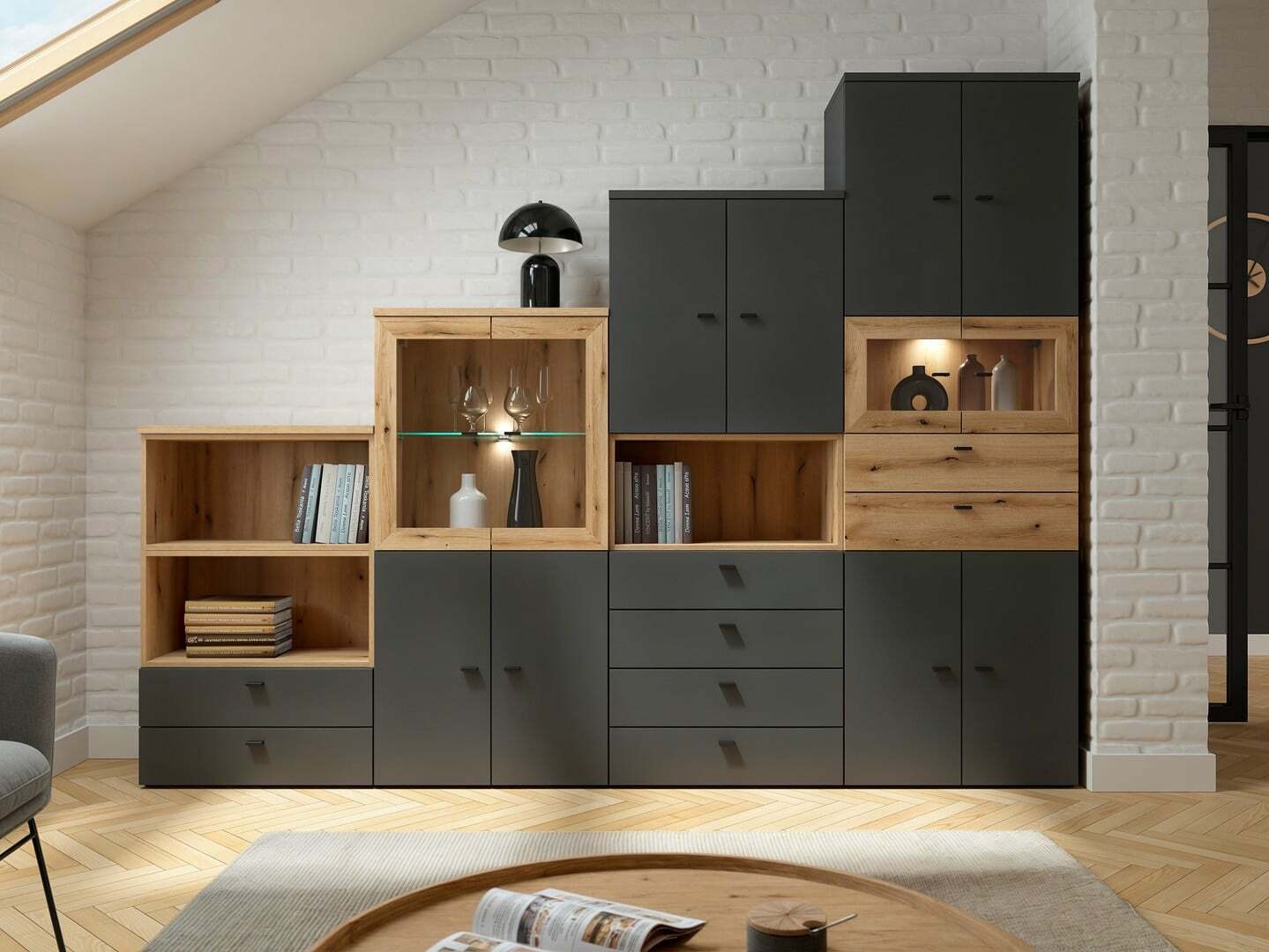 Bookcase Merciru 107 (Oak)