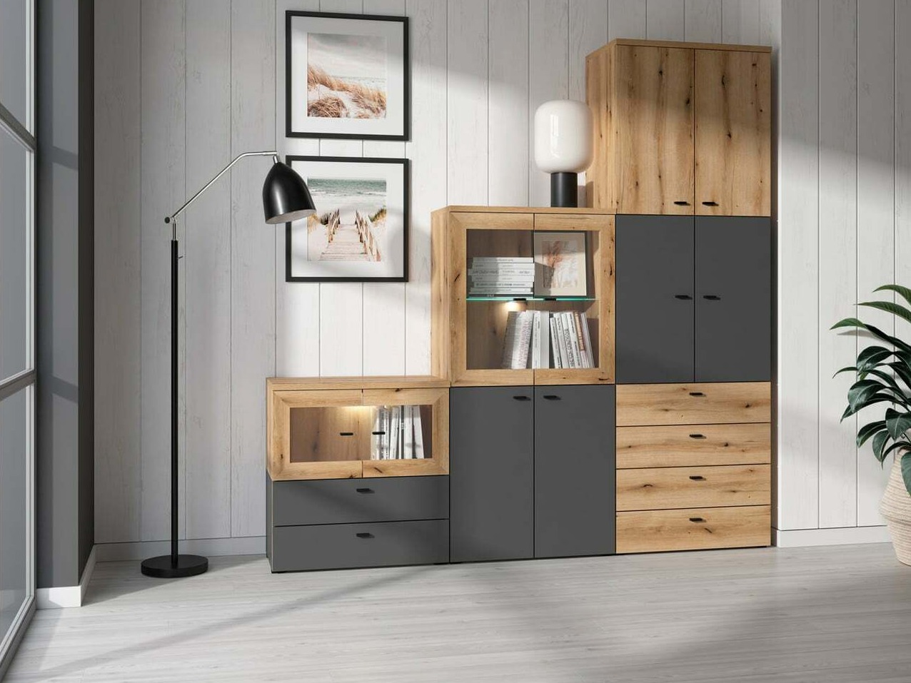 Chest of drawers Merciru 102 (Graphite)