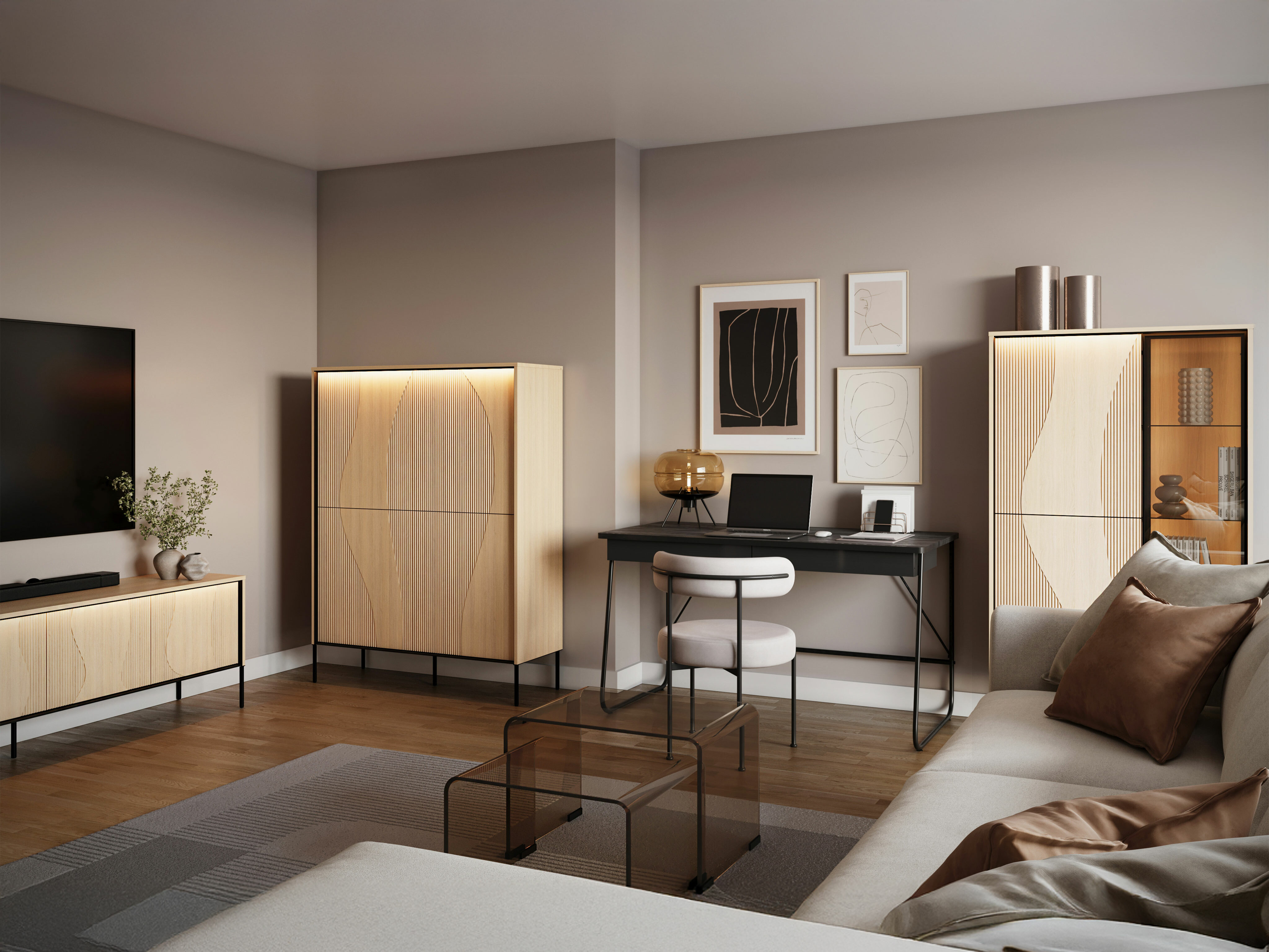 Bookcase Elinolo 100