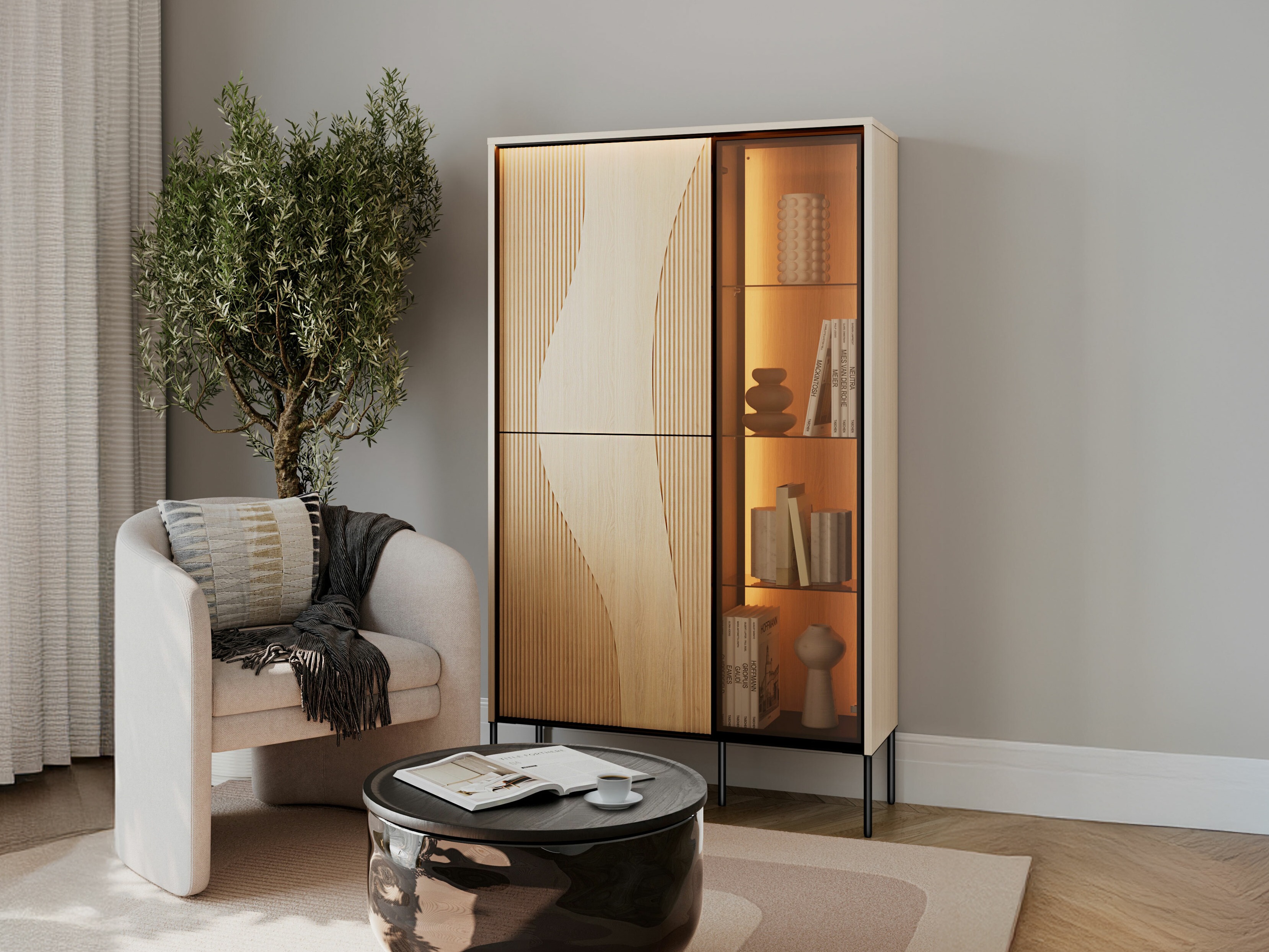 Bookcase Elinolo 100