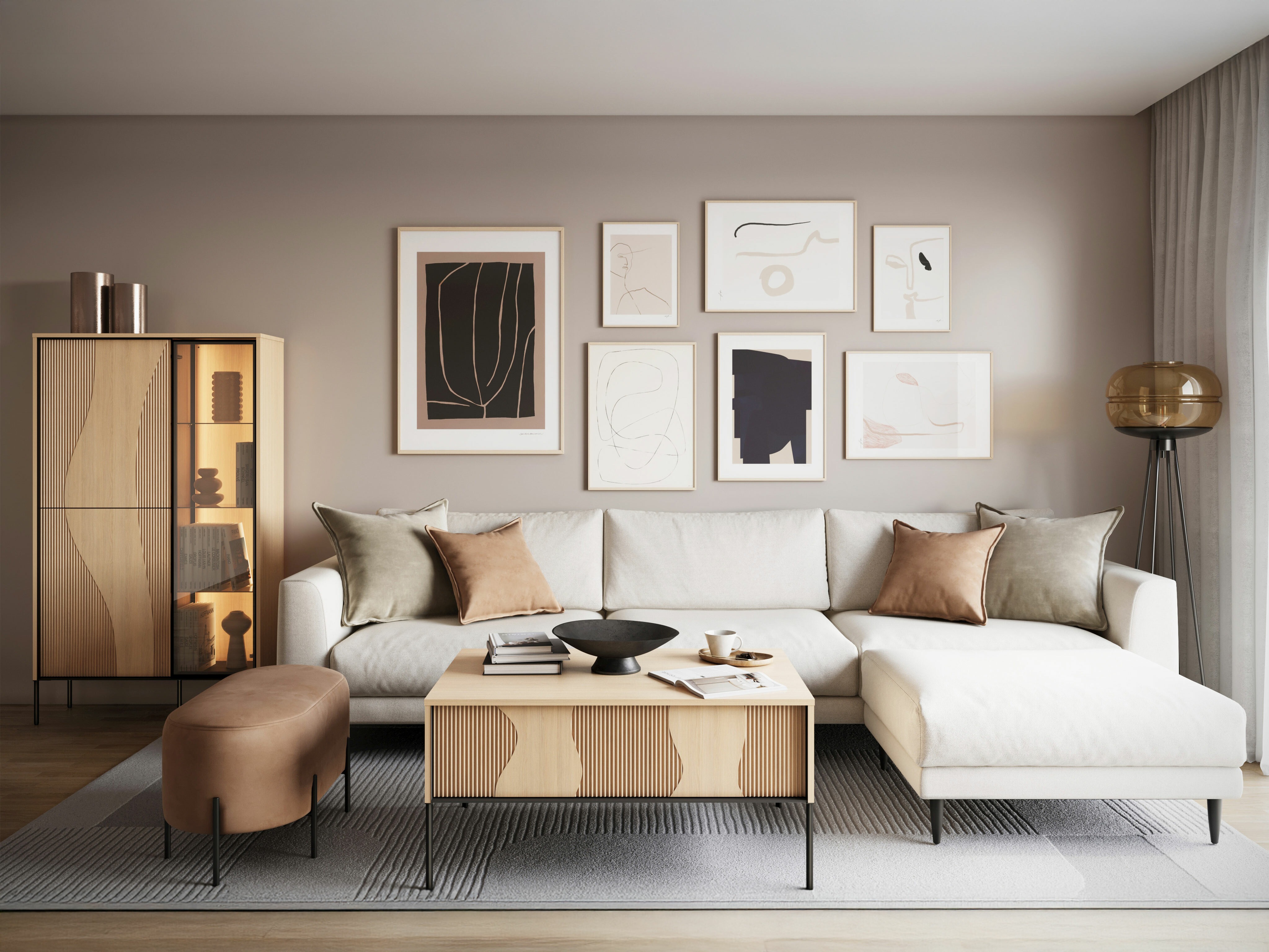 Bookcase Elinolo 100