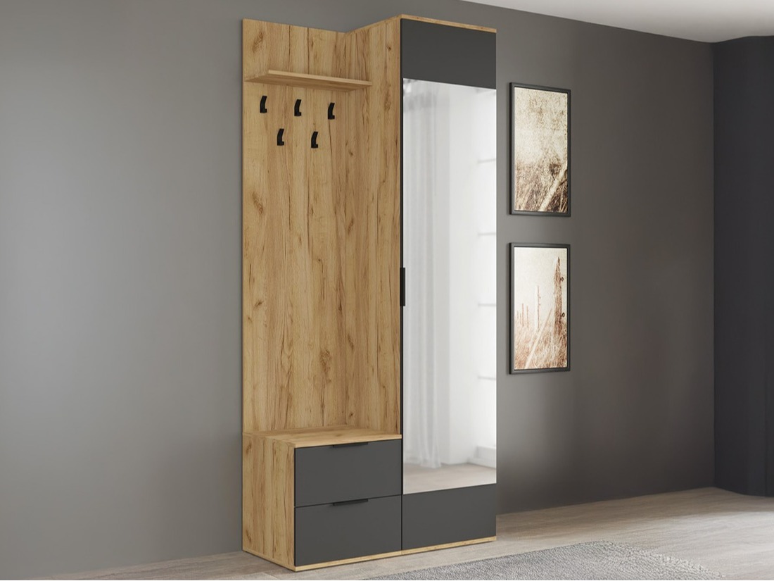 Hallway set Houston 2004 (Anthracite + Golden oak)