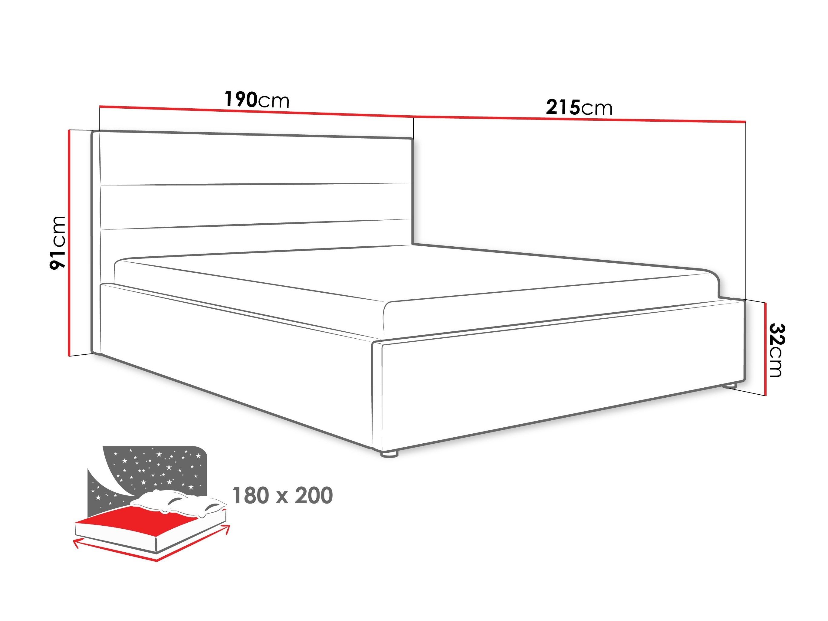 Bed Comfivo Fabos (Hlr 19)