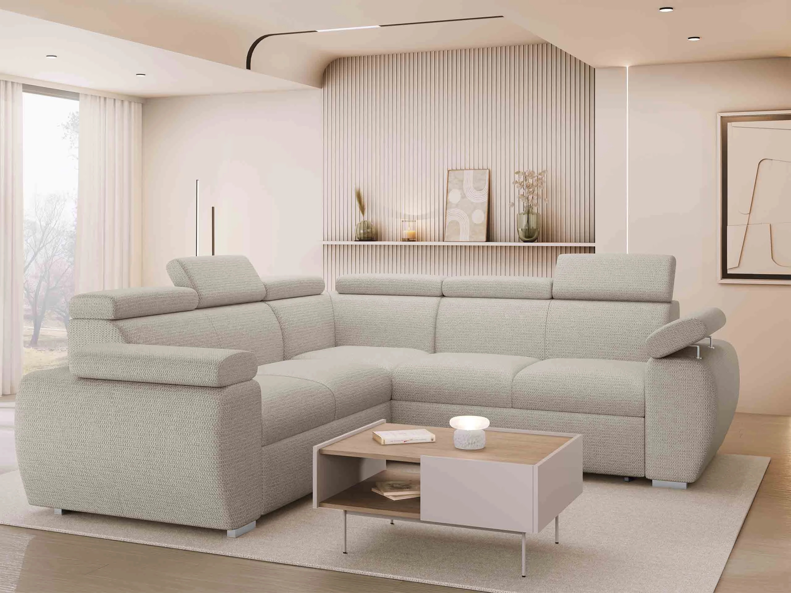 Corner sofa Columbus 215 (Aragon 03)