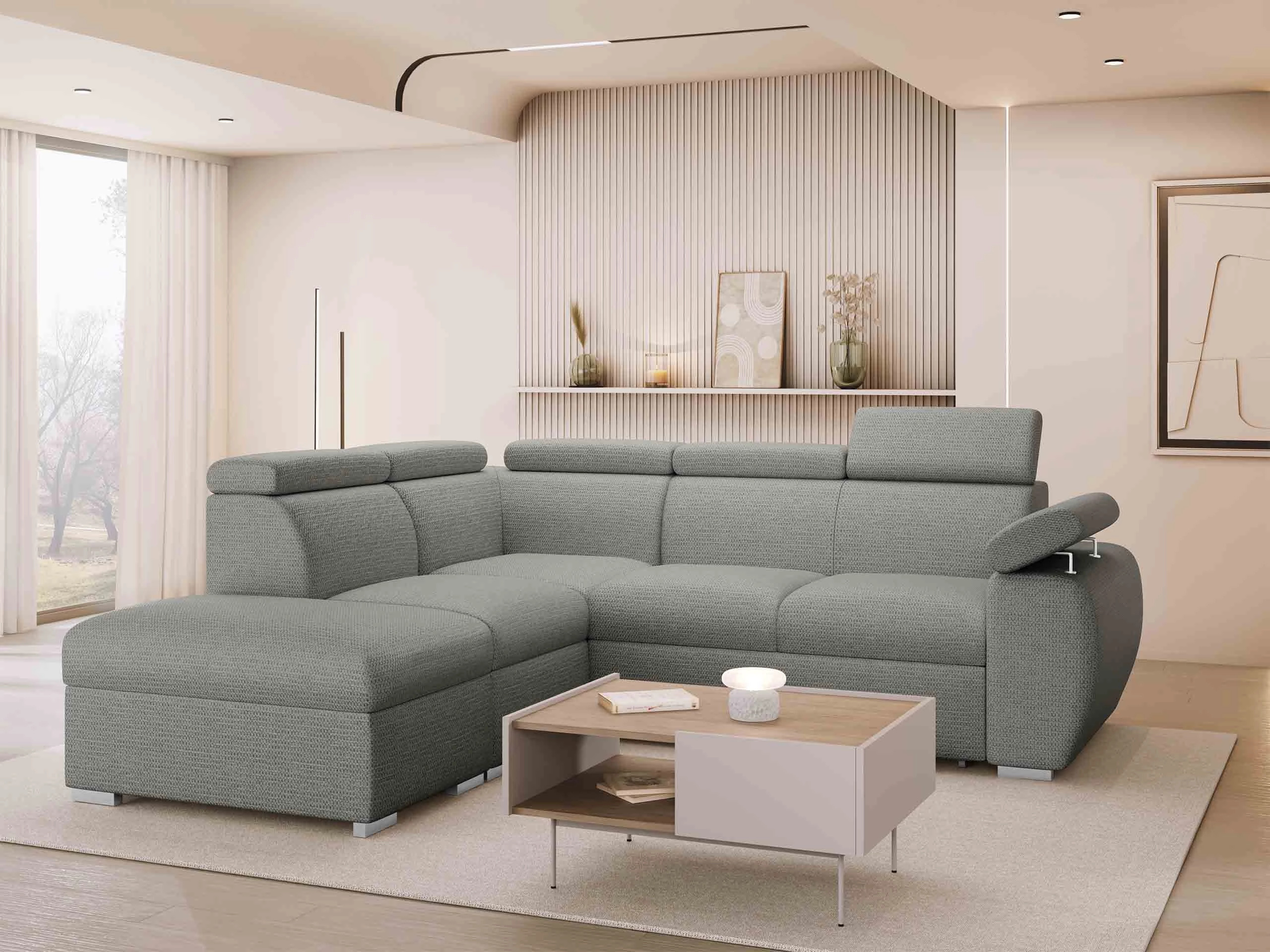 Corner sofa Columbus 228 (Aragon 90)