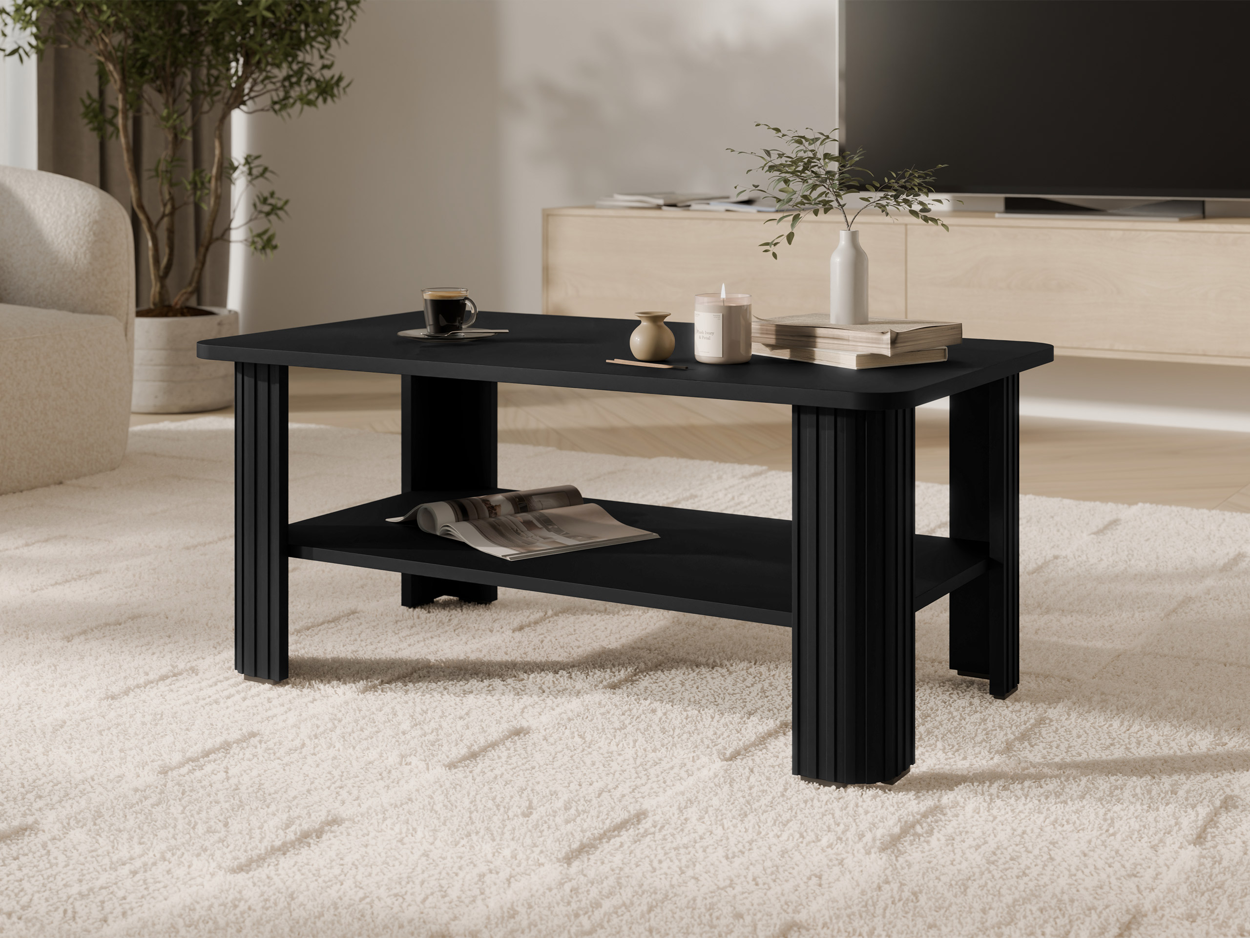 Coffee table Charlotte 213 (Black)