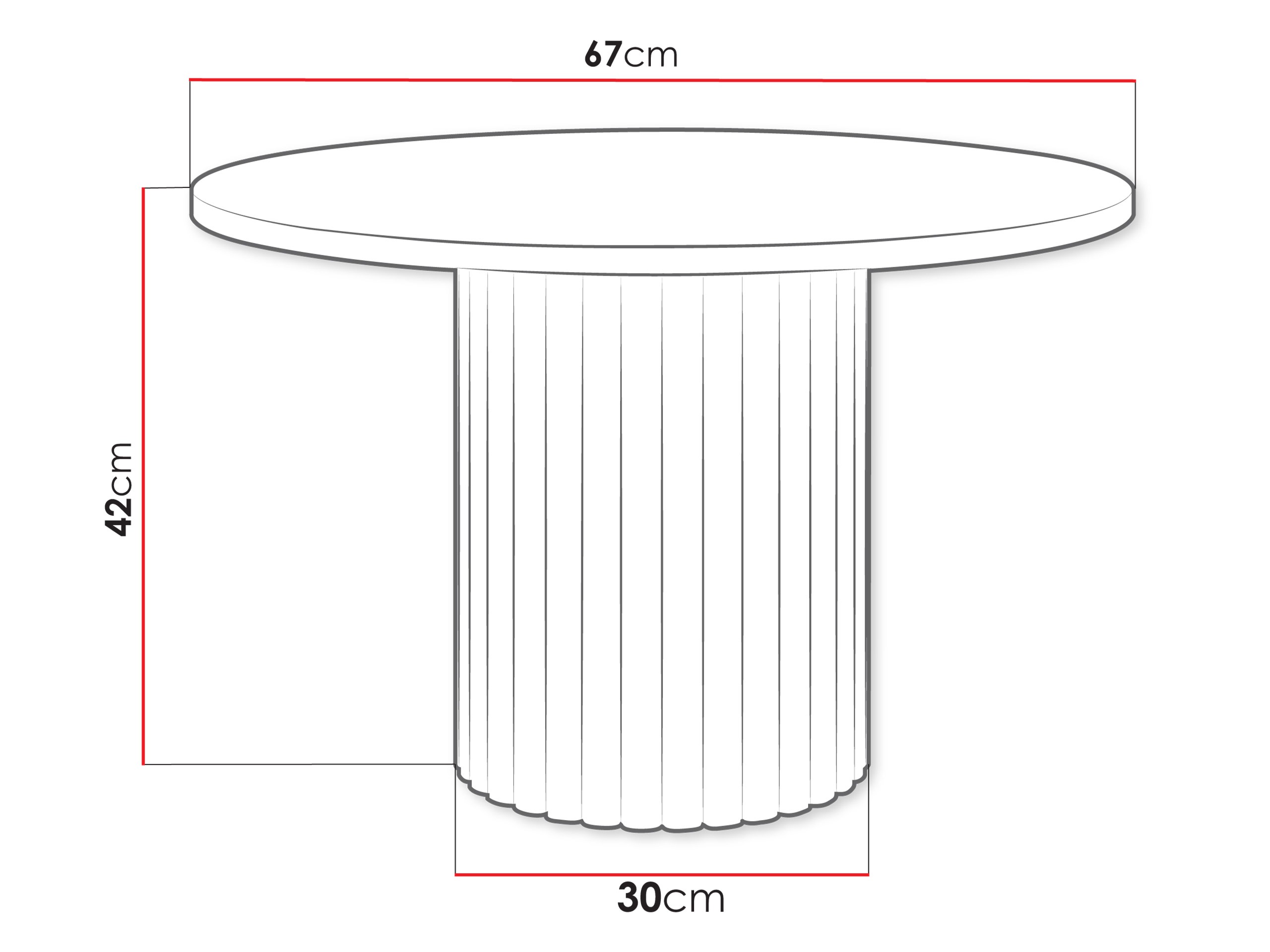 Coffee table Dearborn 107 (White)