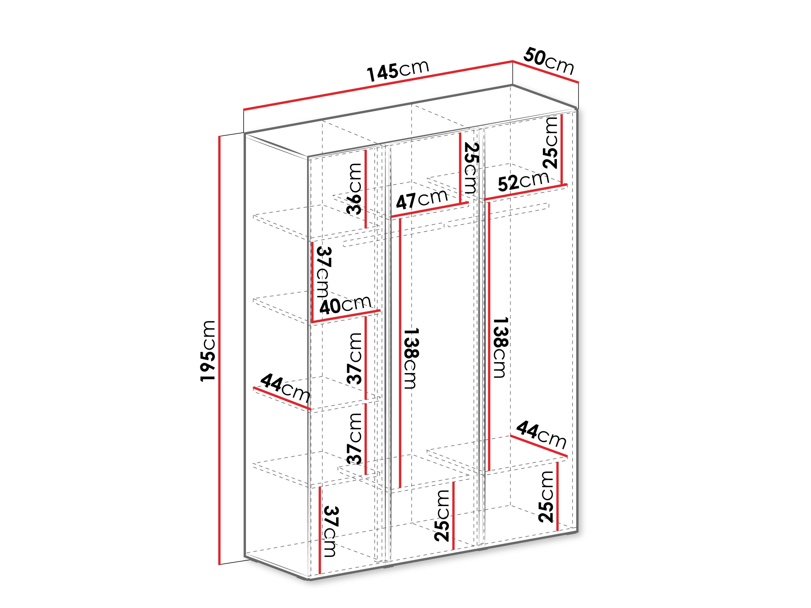 Wardrobe Fiosono 100 (Dusty green + Oak)