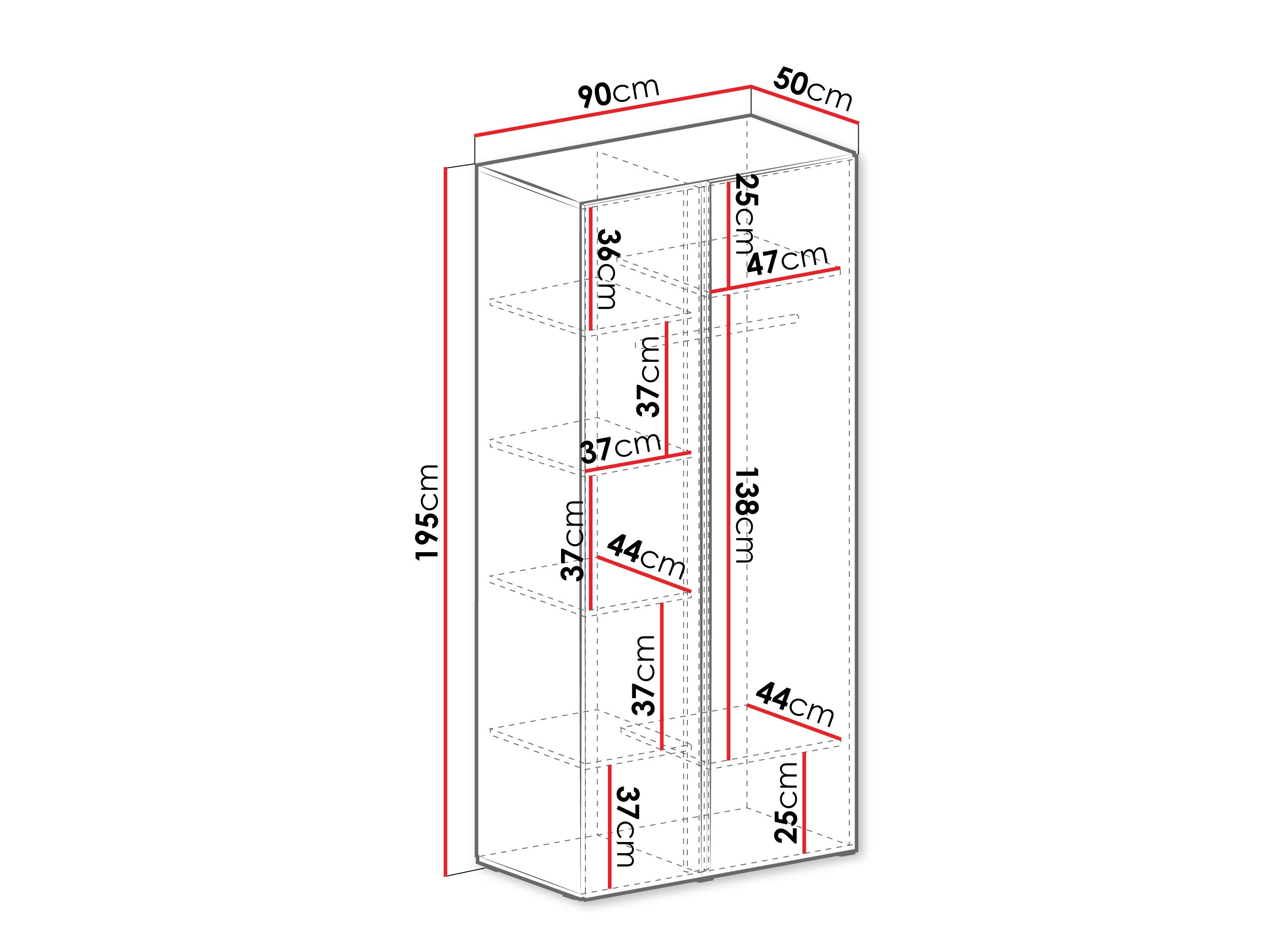 Wardrobe Fiosono 102 (Beige + Light oak)