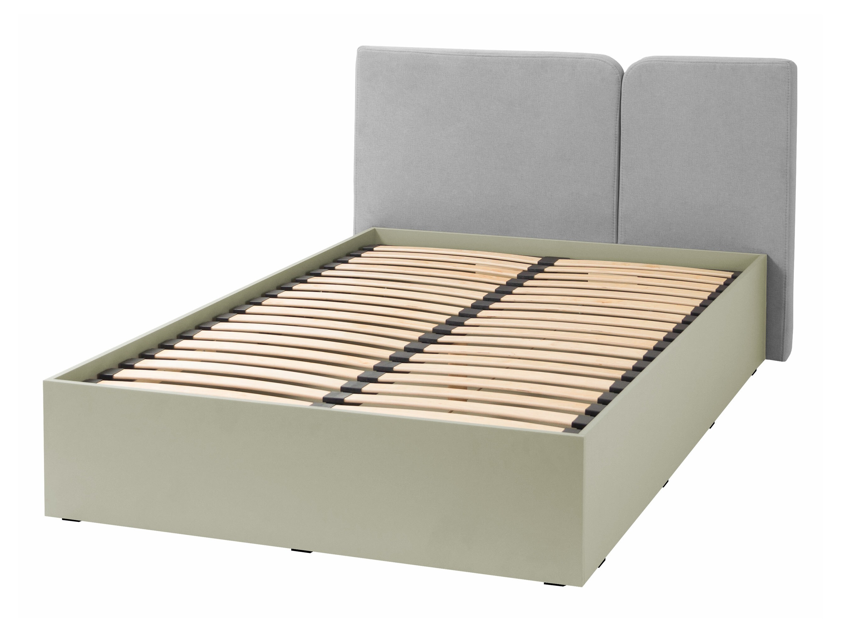 Bed Fiosono 112 (Beige + Light oak)