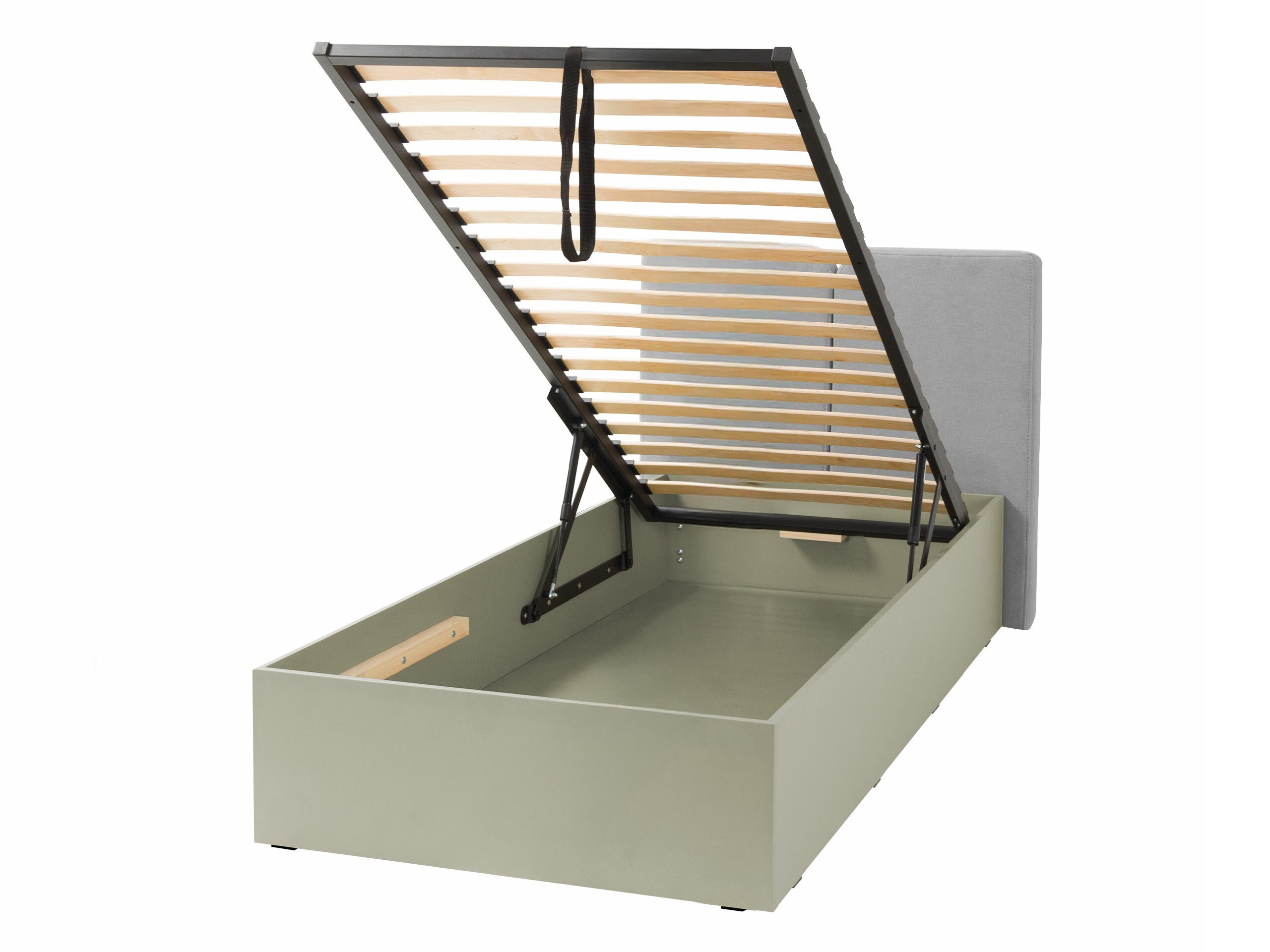 Bed Fiosono 112 (Beige + Light oak)