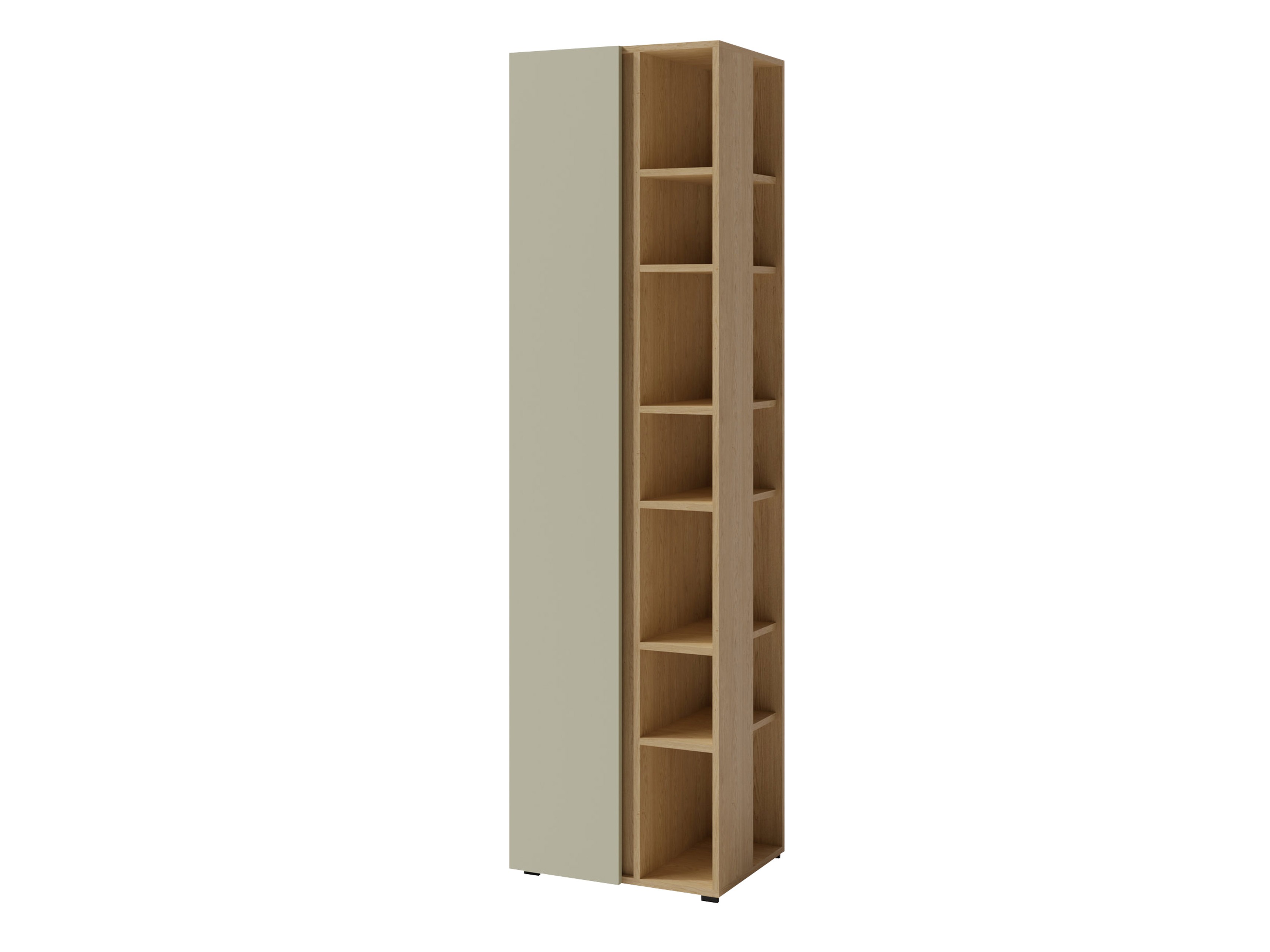 Bookcase Fiosono 103 (Dusty green + Oak)