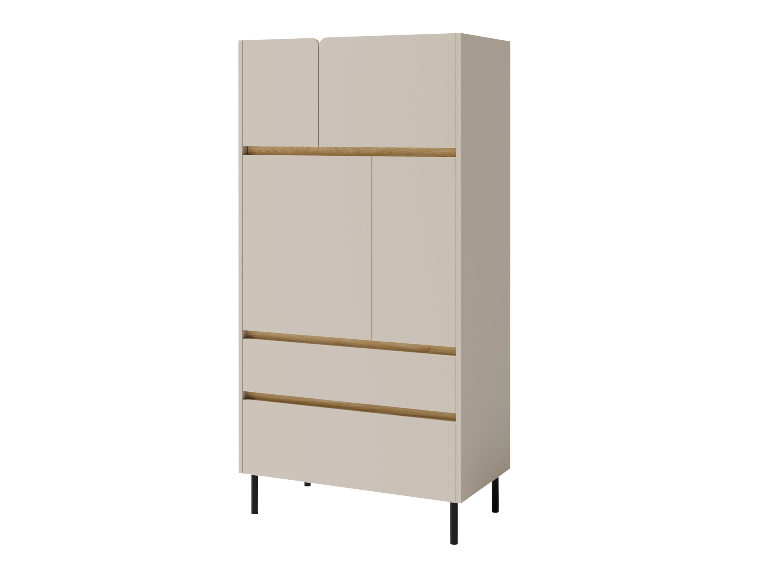 Bookcase Fiosono 104 (Beige + Light oak)