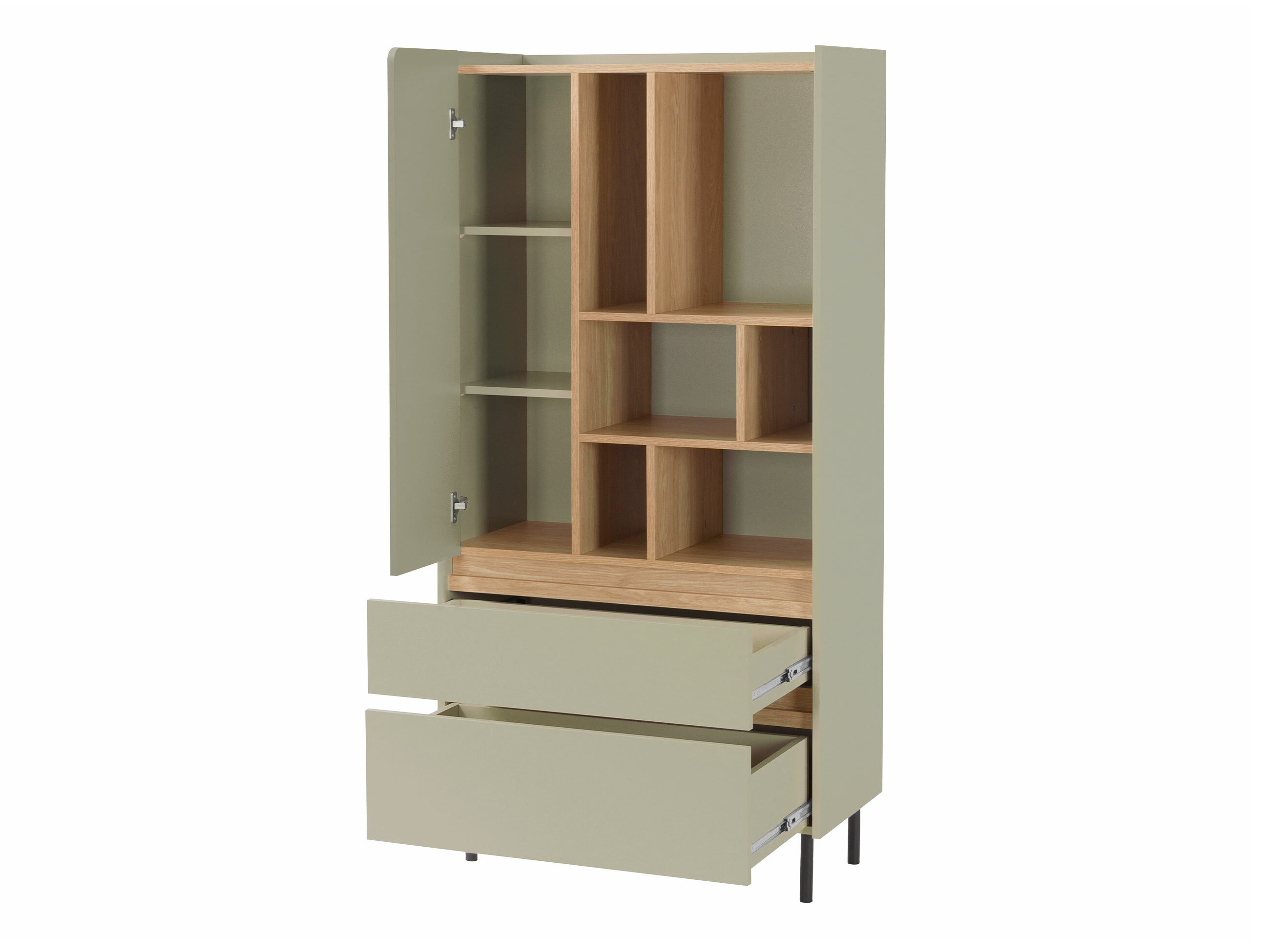Bookcase Fiosono 105 (Beige + Light oak)