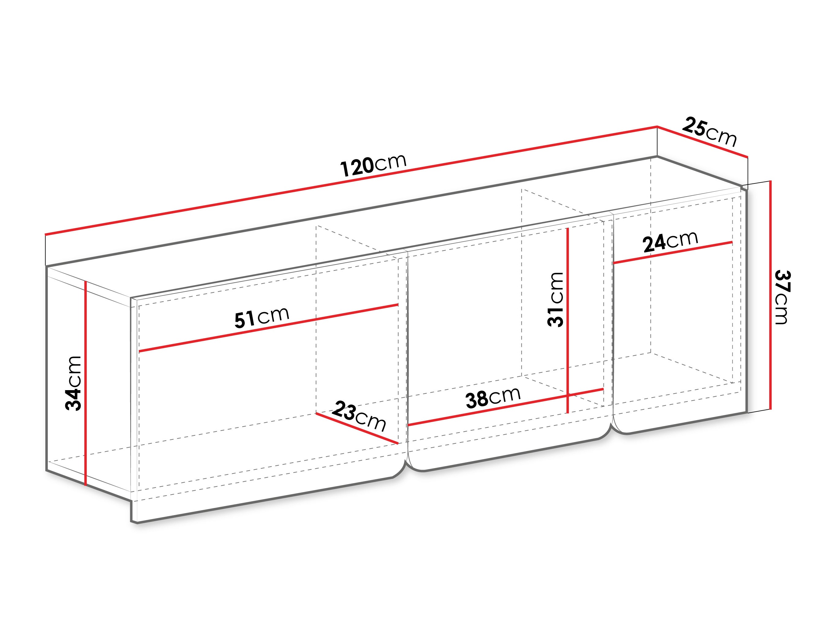 Wall cabinet Fiosono 111 (Eucalyptus + Oak)
