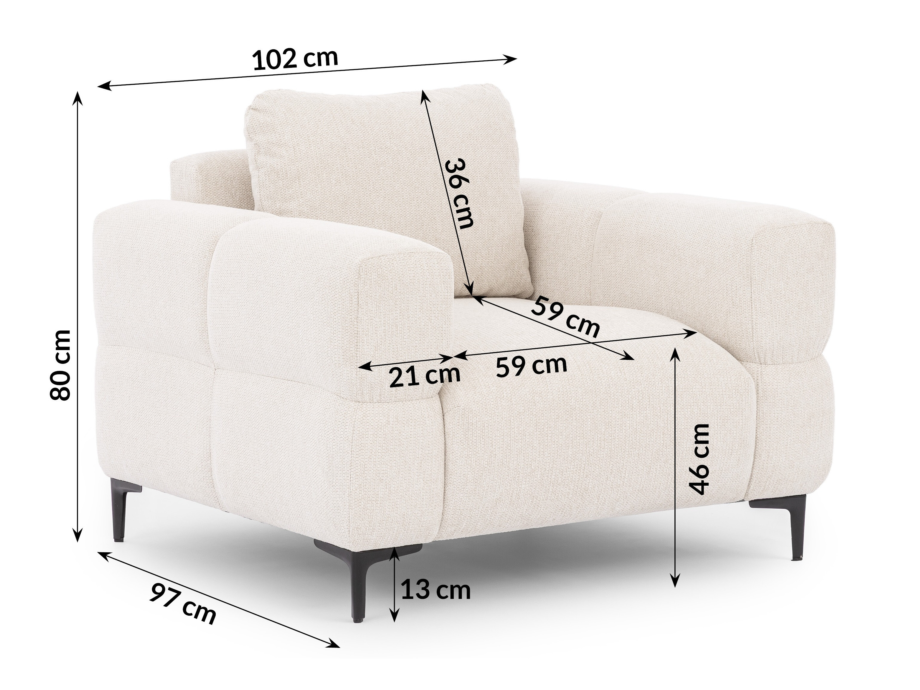 Armchair Rocklin 136 (Aragon 01)