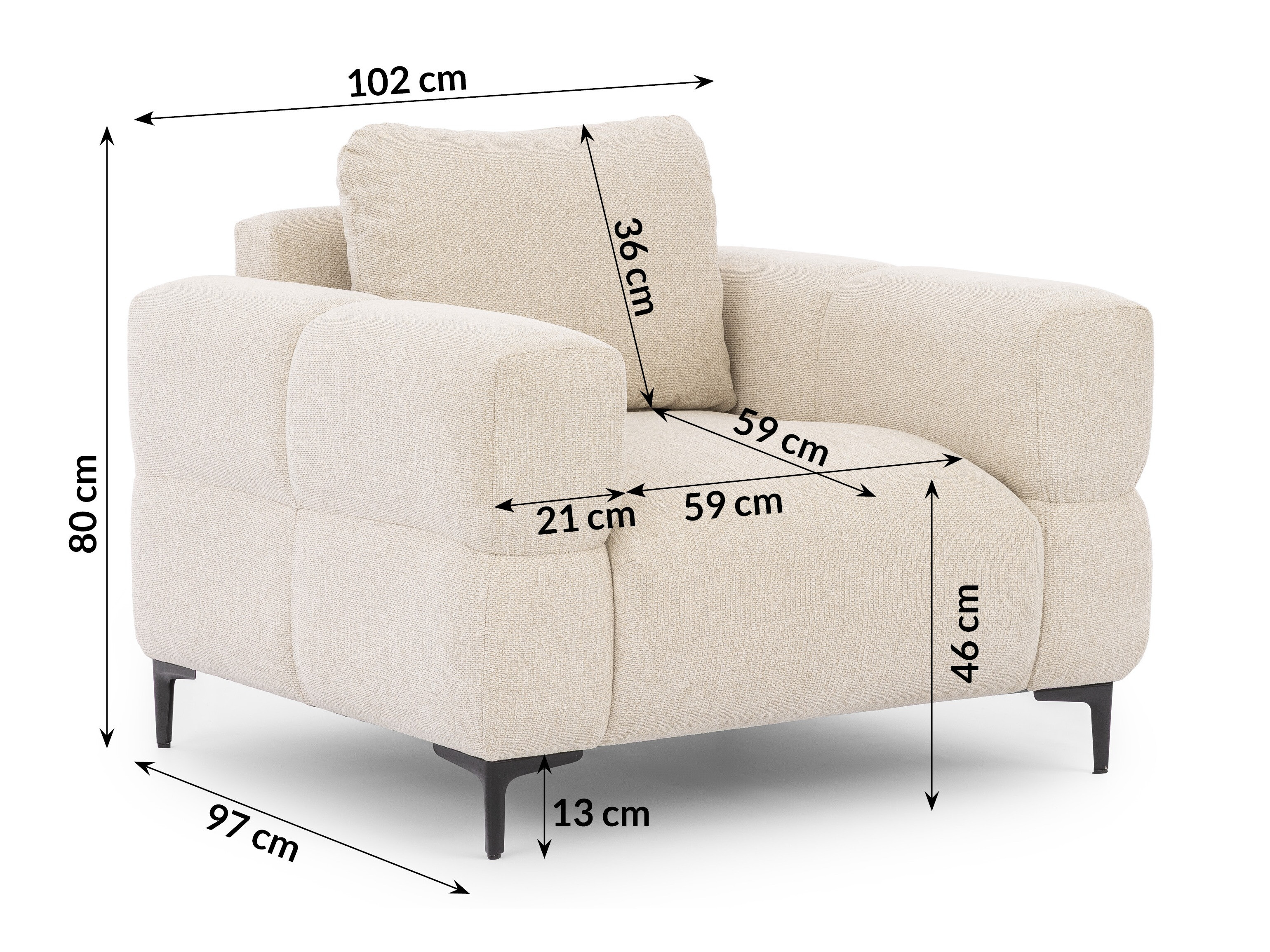 Armchair Rocklin 136 (Aragon 03)