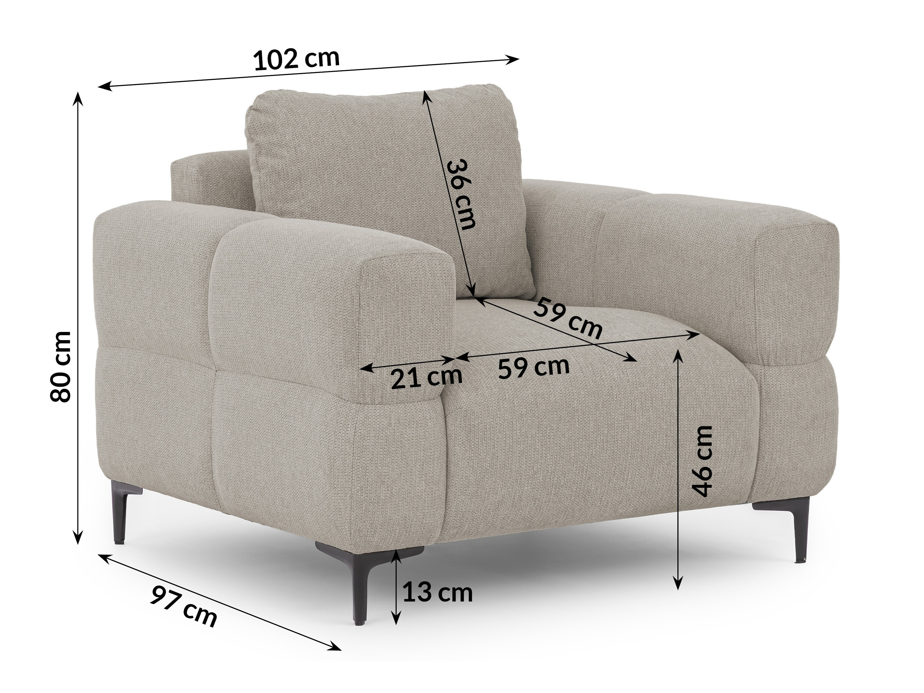 Armchair Rocklin 136 (Aragon 20)