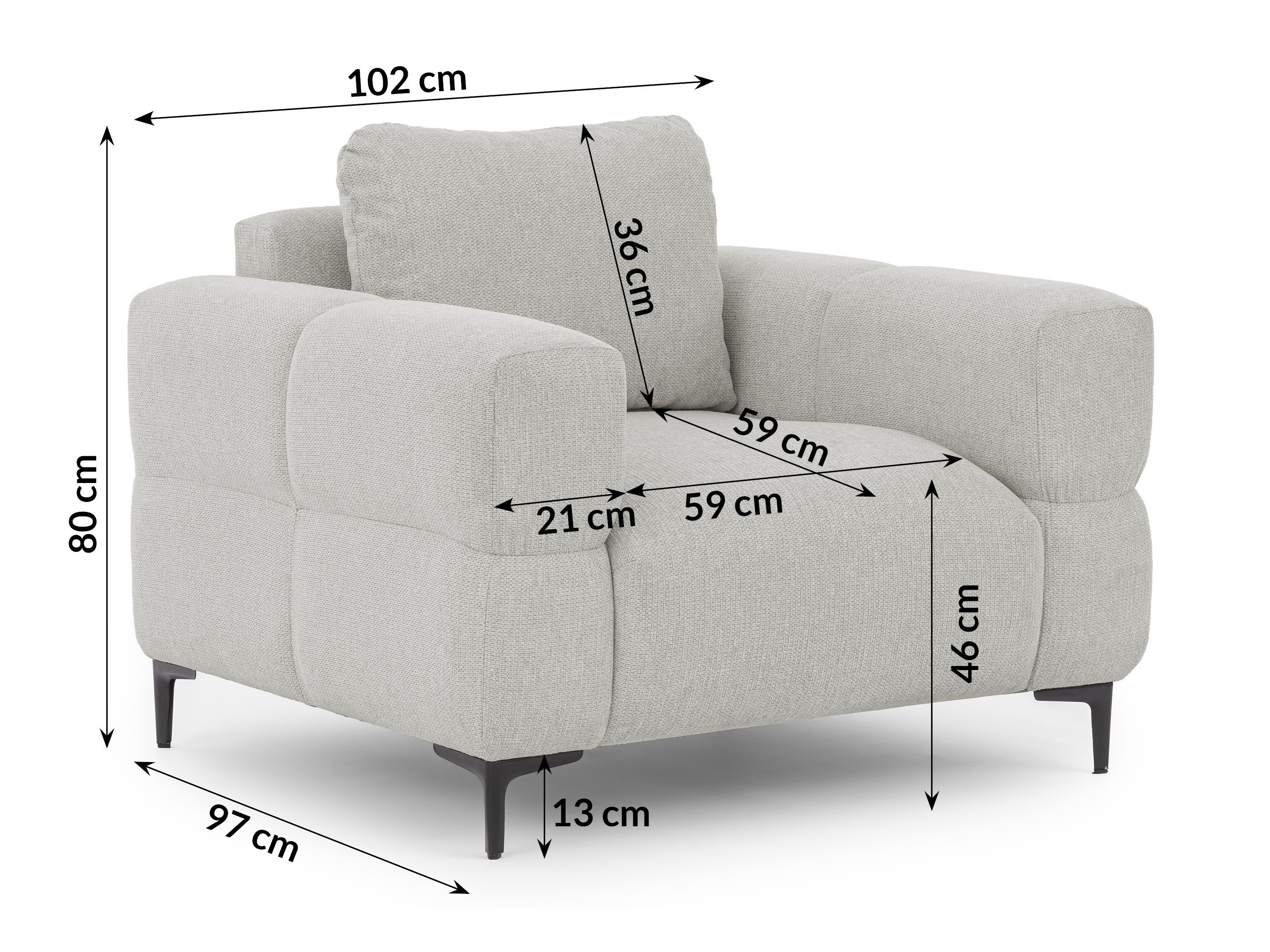 Armchair Rocklin 136 (Aragon 80)