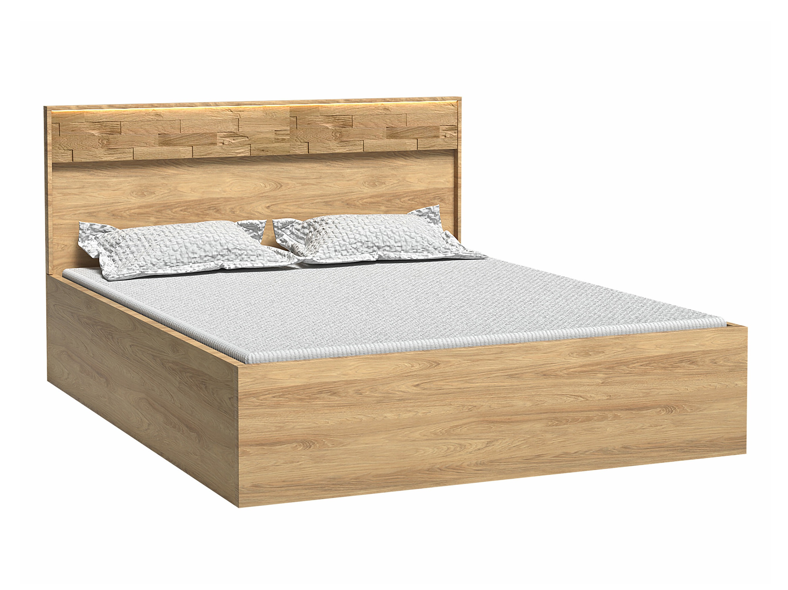 Bed Etrmoni 113 (Light wood + Oak)