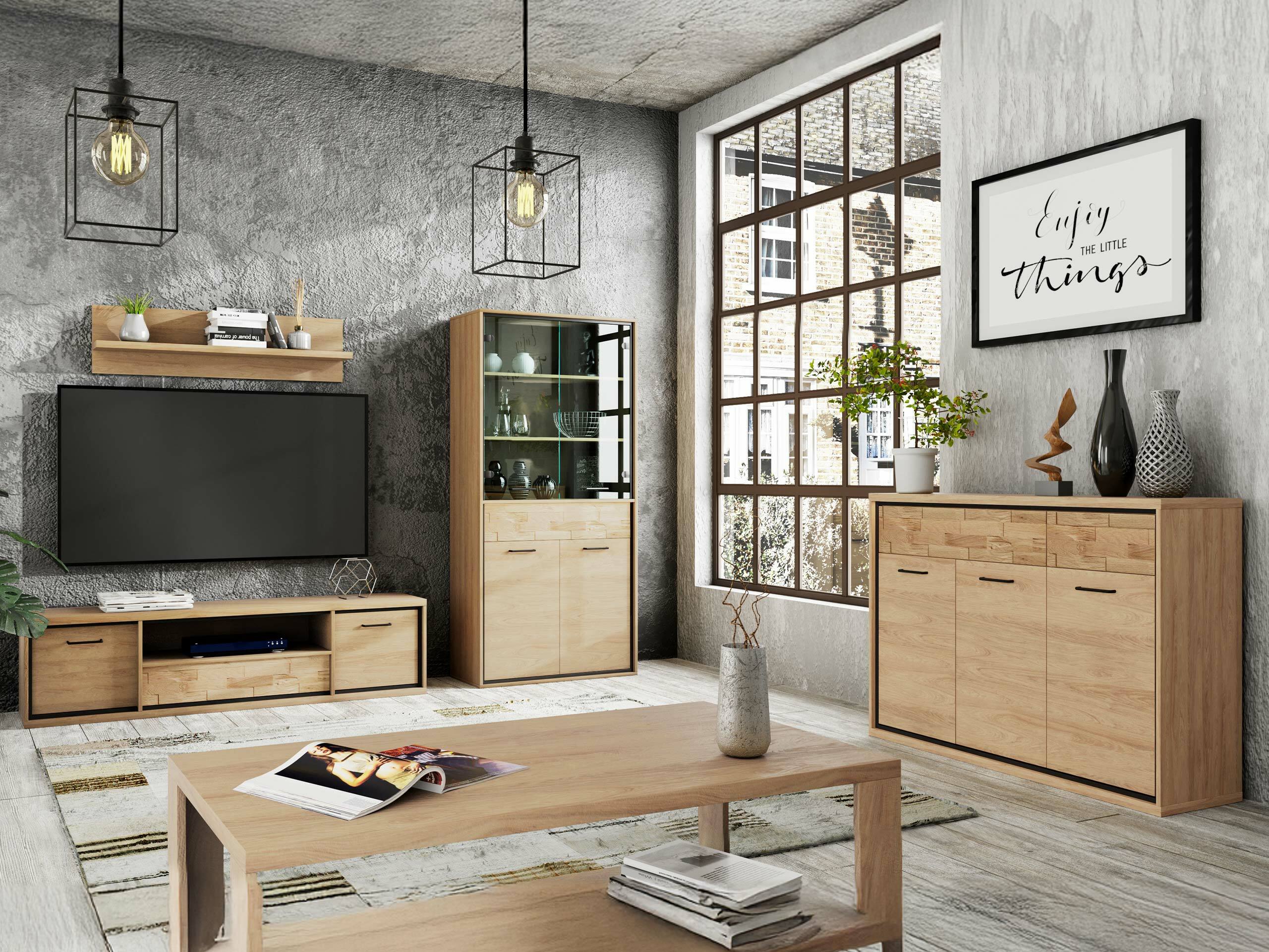 Bookcase Etrmoni 102 (Light wood + Oak)