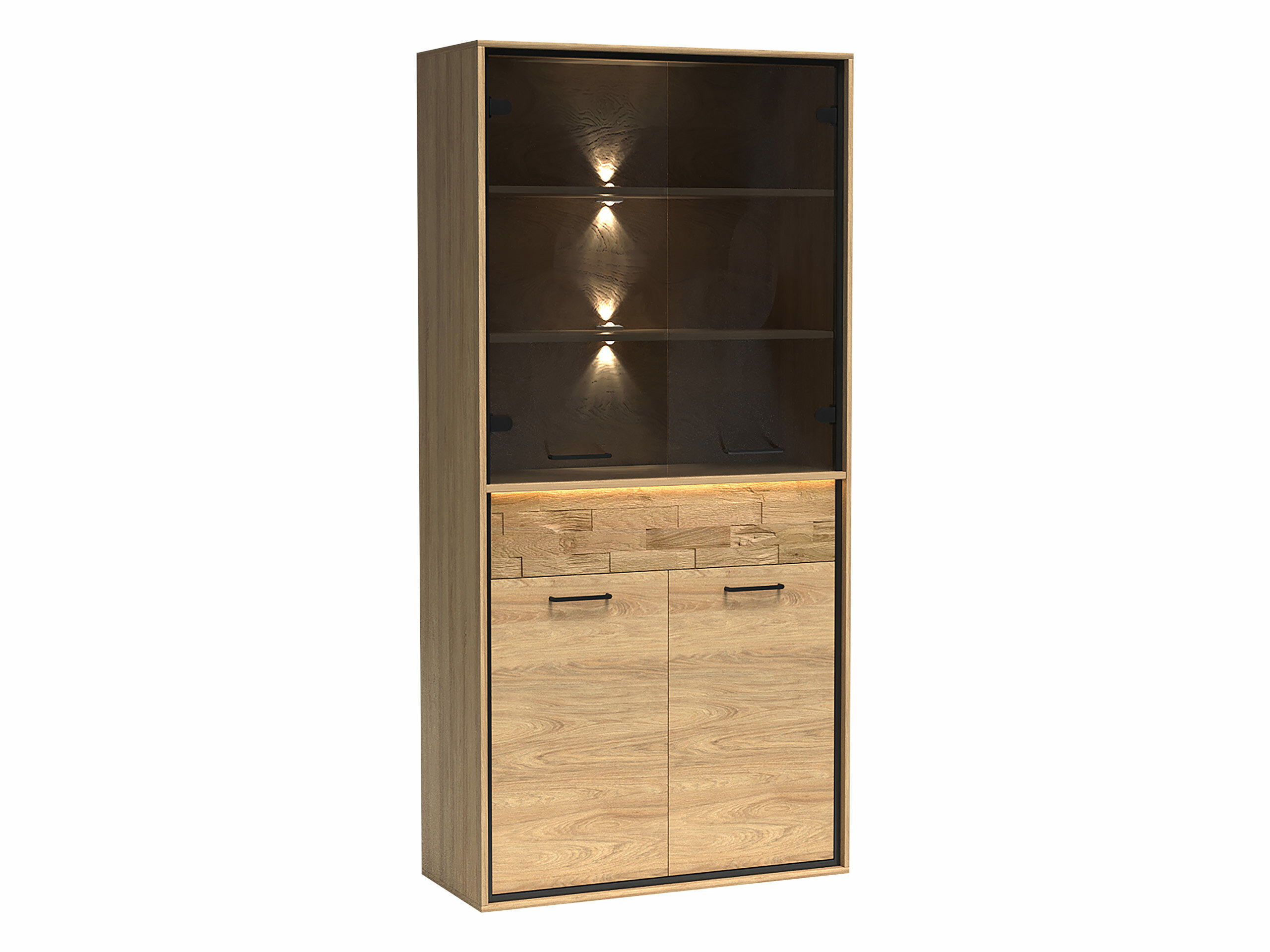 Bookcase Etrmoni 102 (Light wood + Oak)