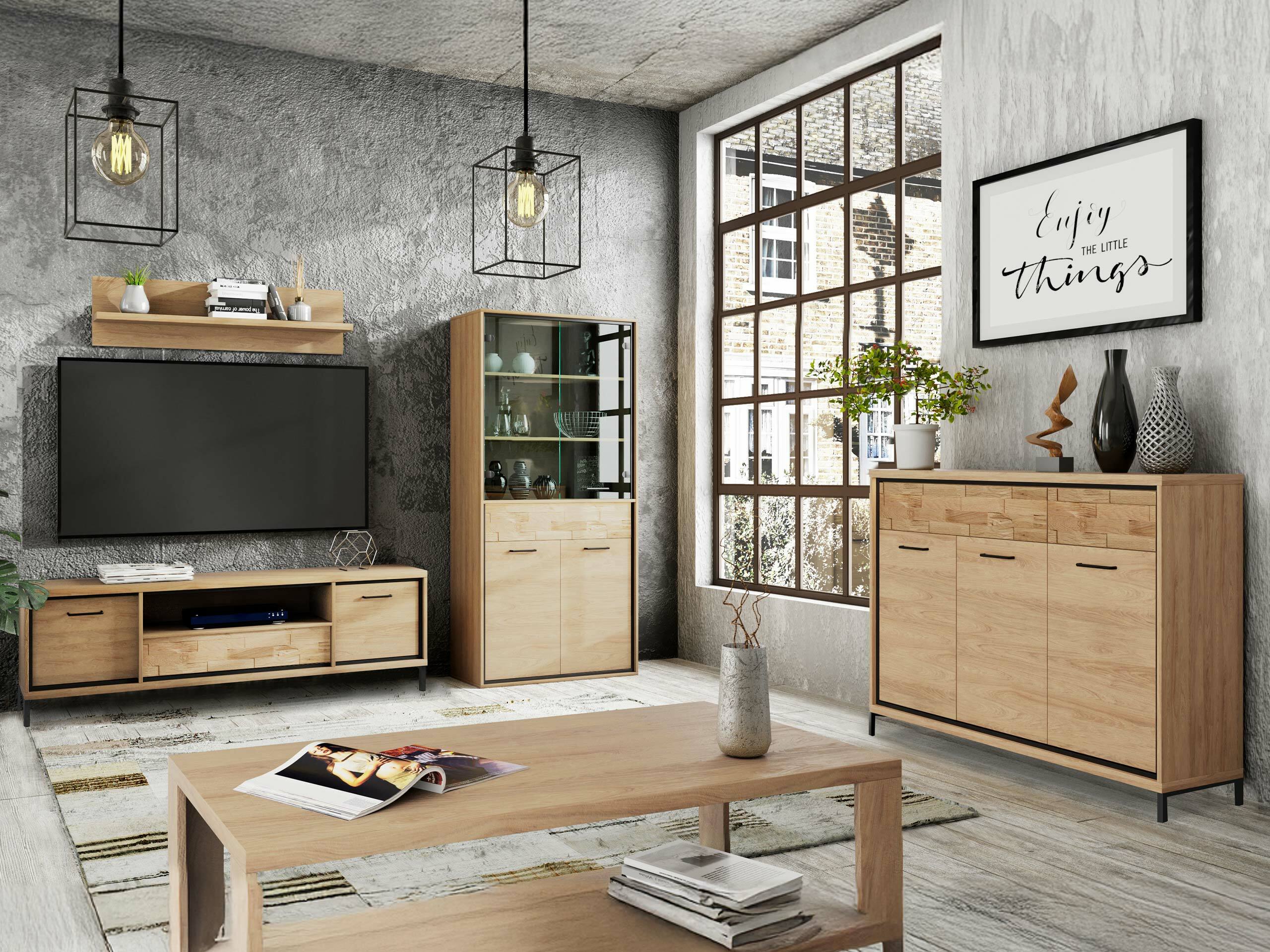 Bookcase Etrmoni 102 (Light wood + Oak)