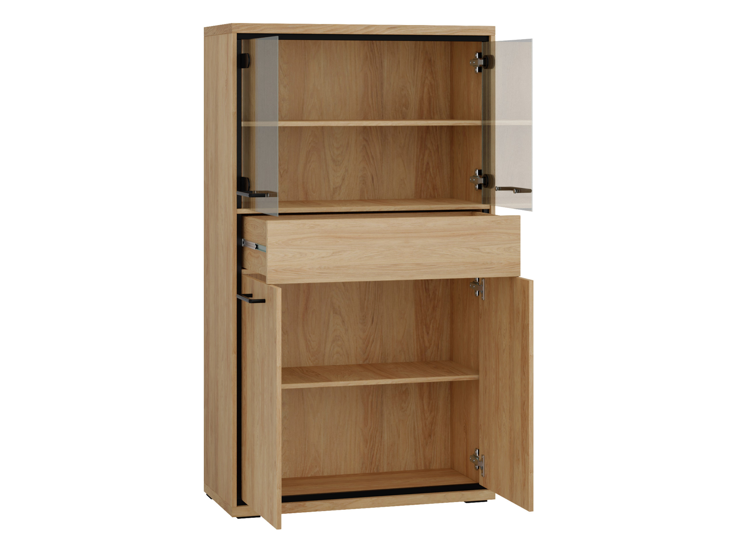 Bookcase Etrmoni 107 (Light wood + Oak)