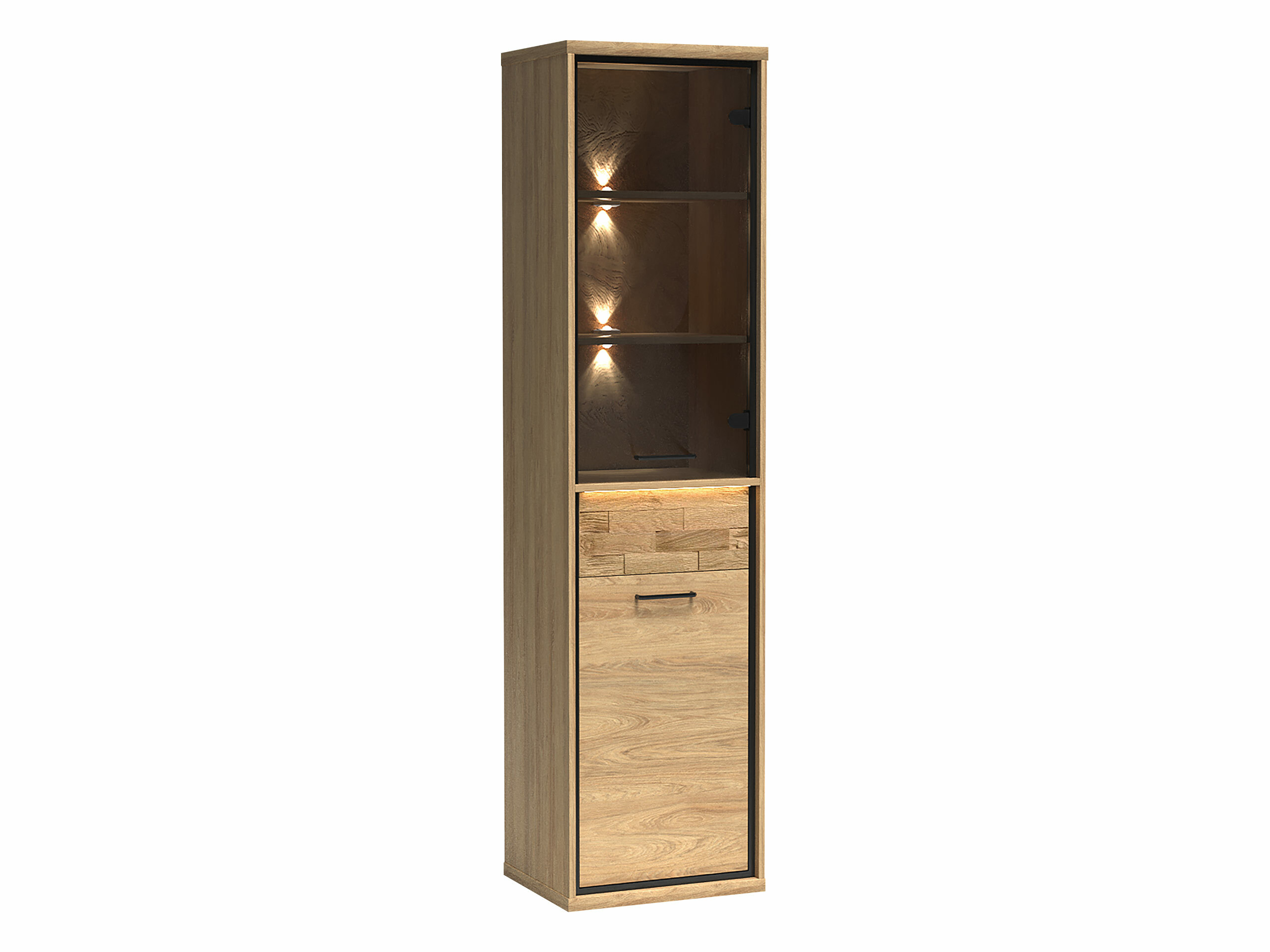 Bookcase Etrmoni 108 (Light wood + Oak)