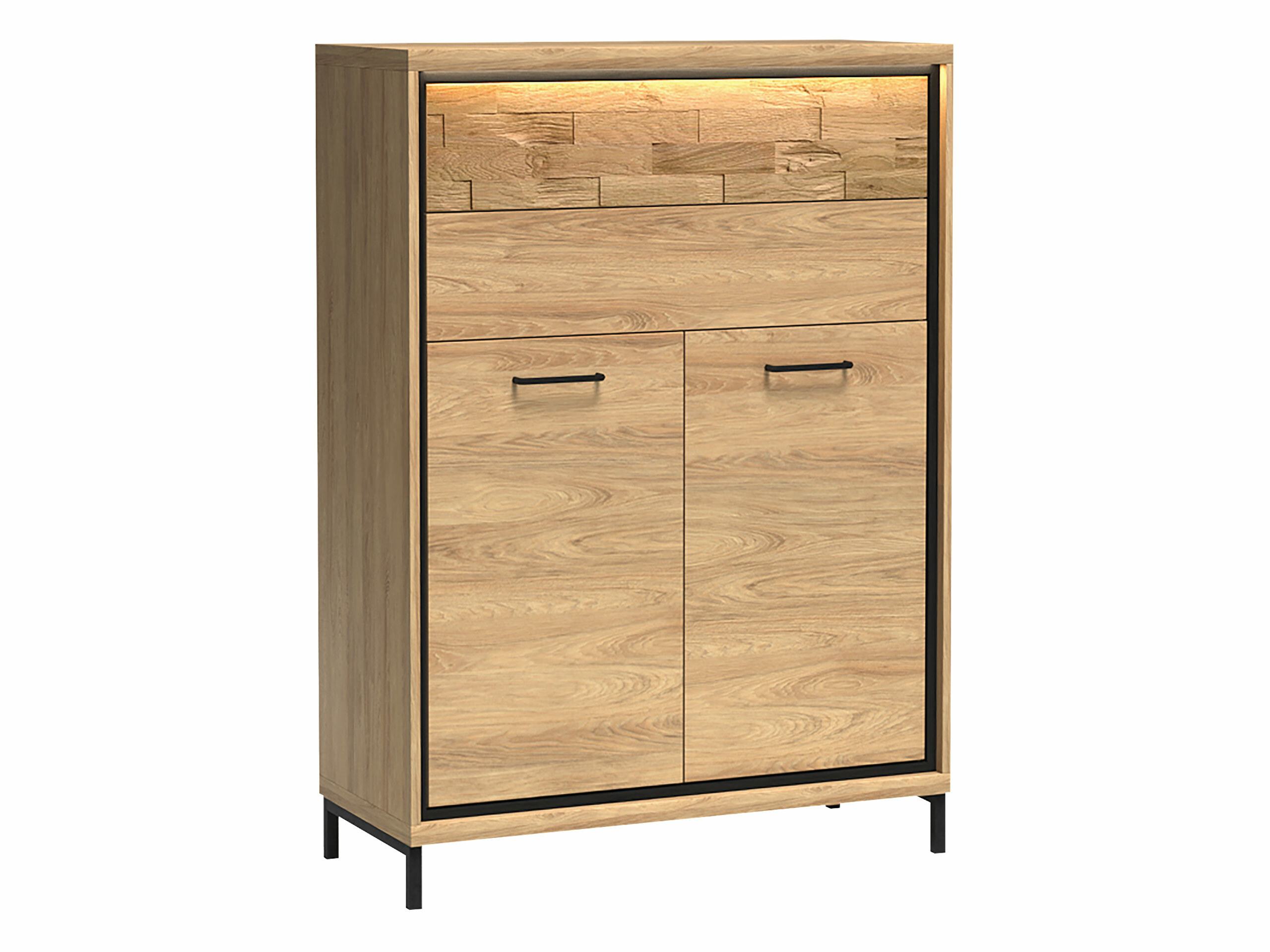 Chest of drawers Etrmoni 103 (Light wood + Oak)
