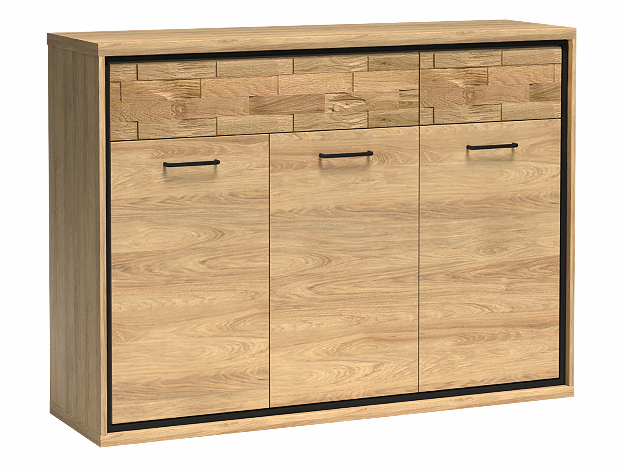 Chest of drawers Etrmoni 104 (Light wood + Oak)