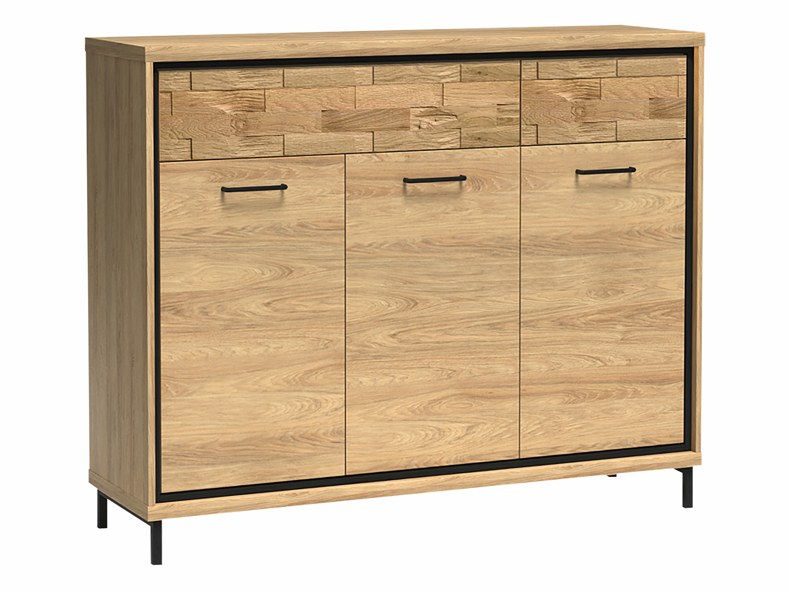 Chest of drawers Etrmoni 104 (Light wood + Oak)