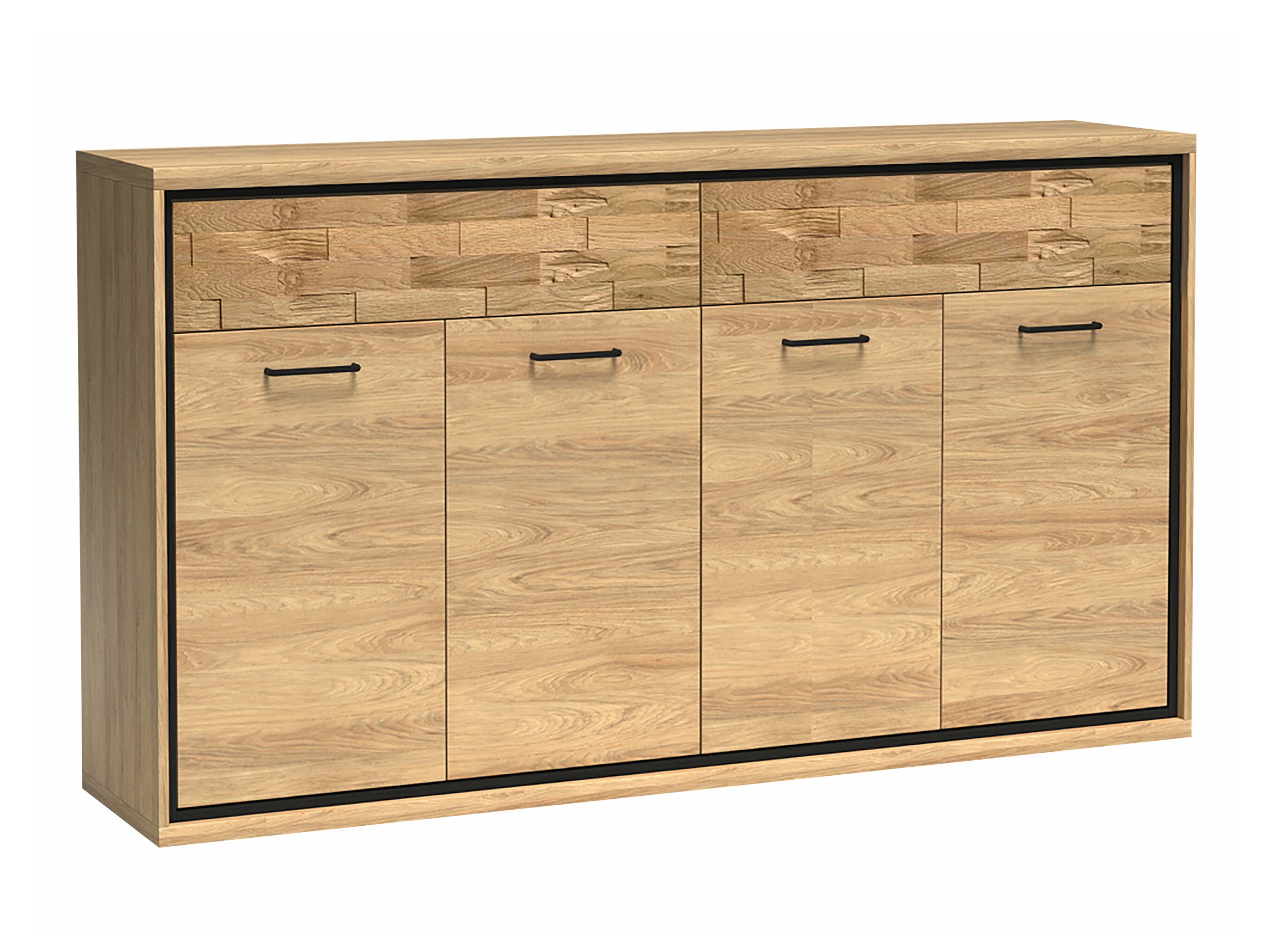 Chest of drawers Etrmoni 105 (Light wood + Oak)
