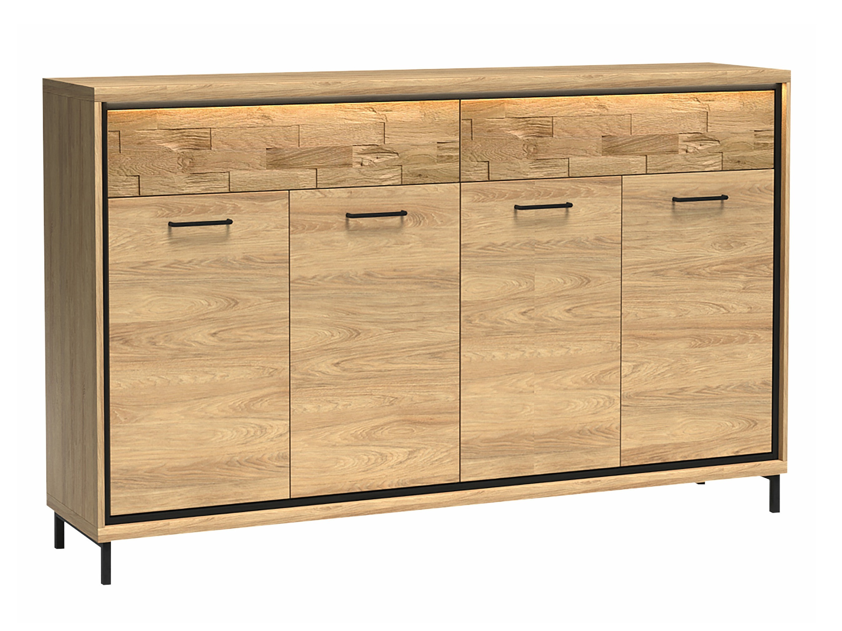 Chest of drawers Etrmoni 105 (Light wood + Oak)