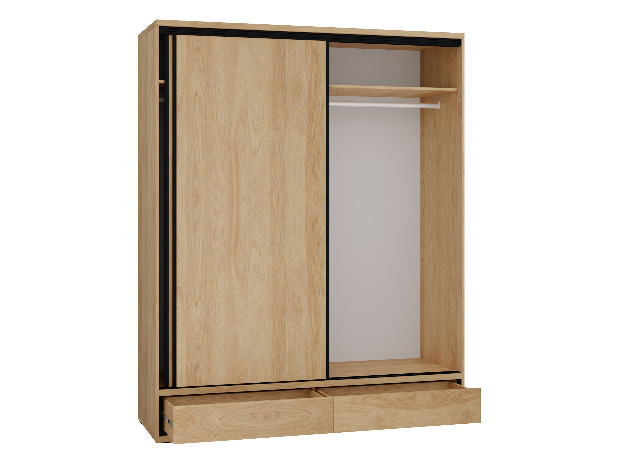 Wardrobe Etrmoni 109 (Light wood + Oak)
