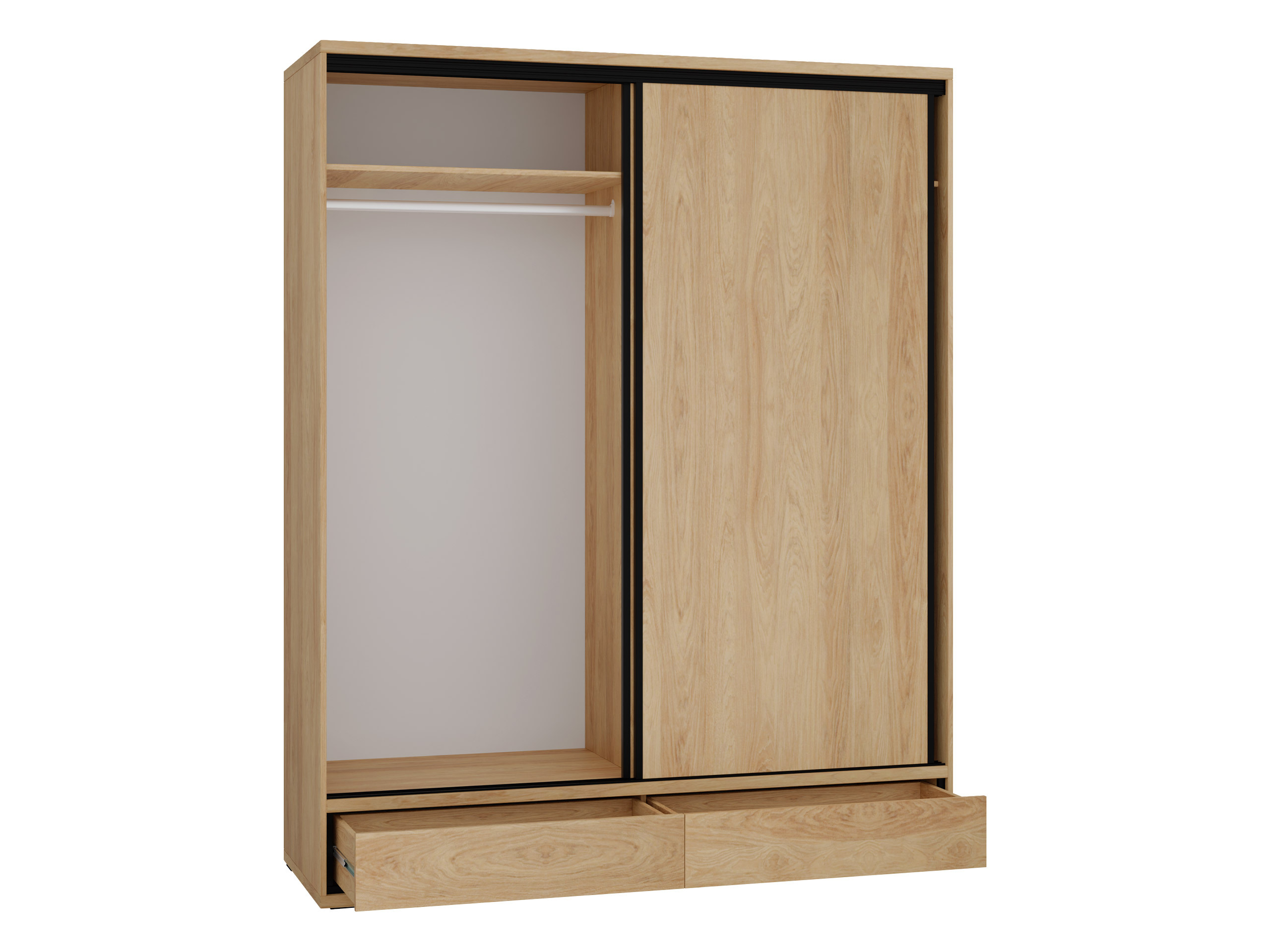 Wardrobe Etrmoni 109 (Light wood + Oak)