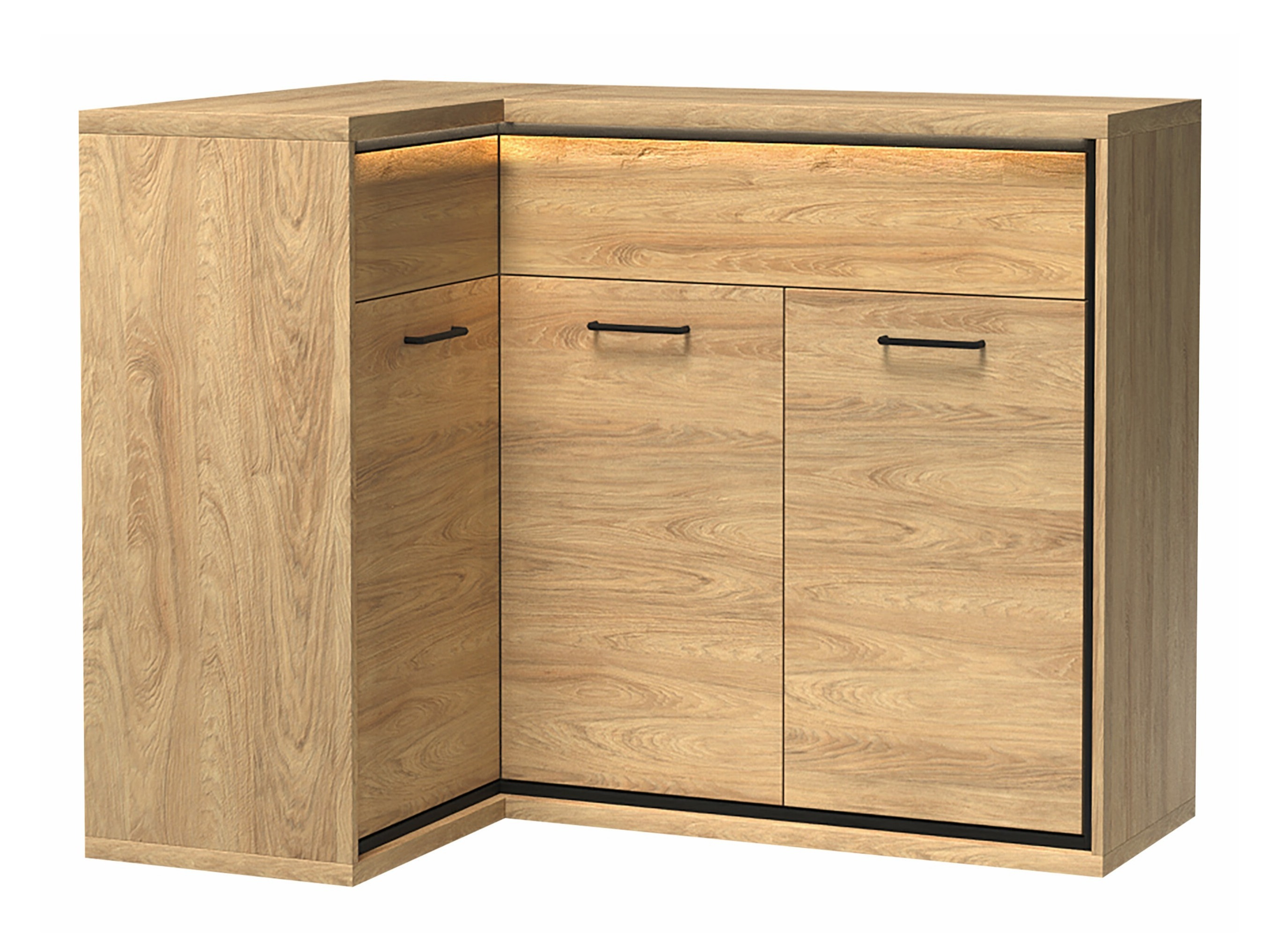 Corner chest of drawers Etrmoni 121 (Light wood)