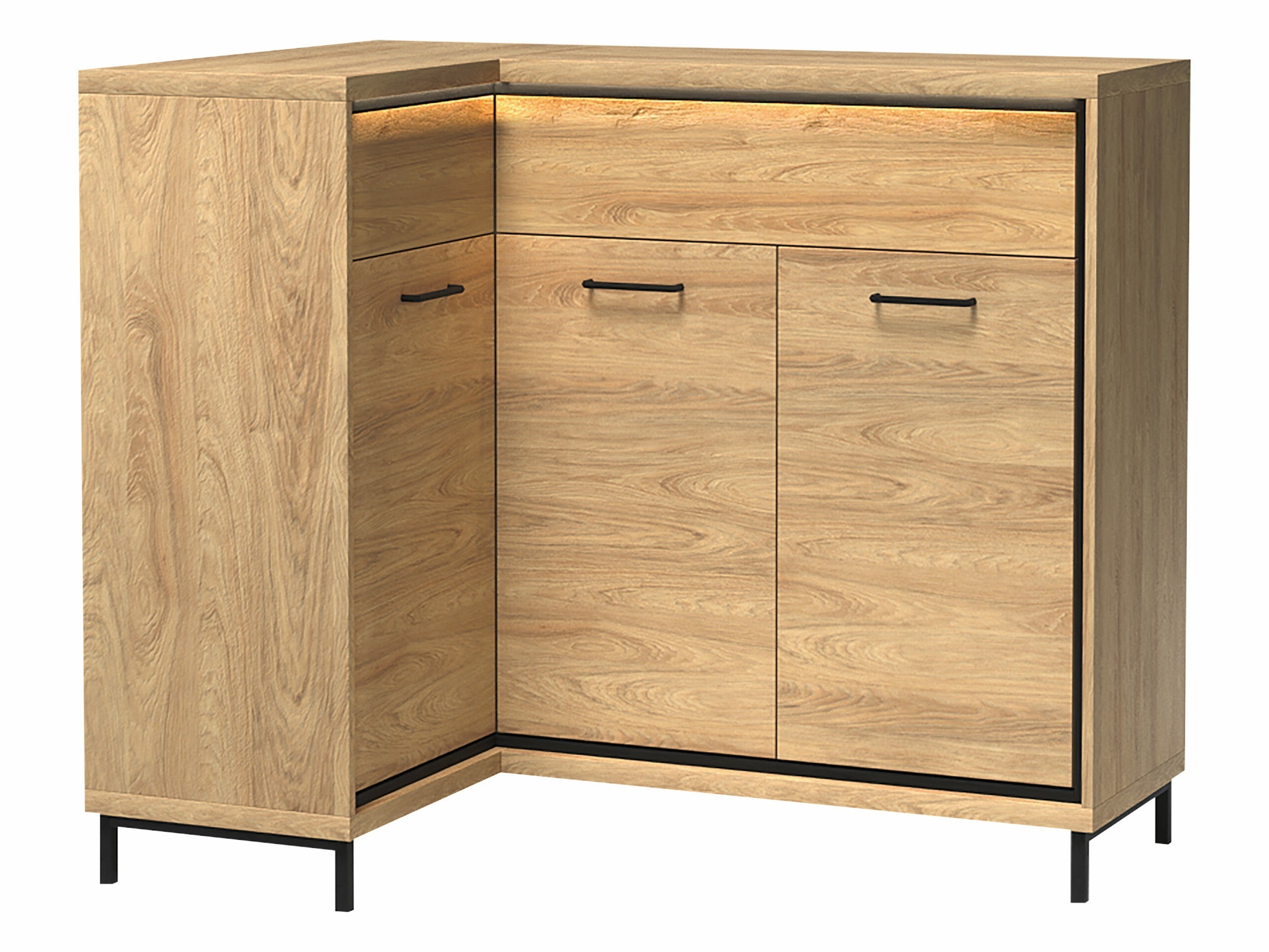 Corner chest of drawers Etrmoni 121 (Light wood)