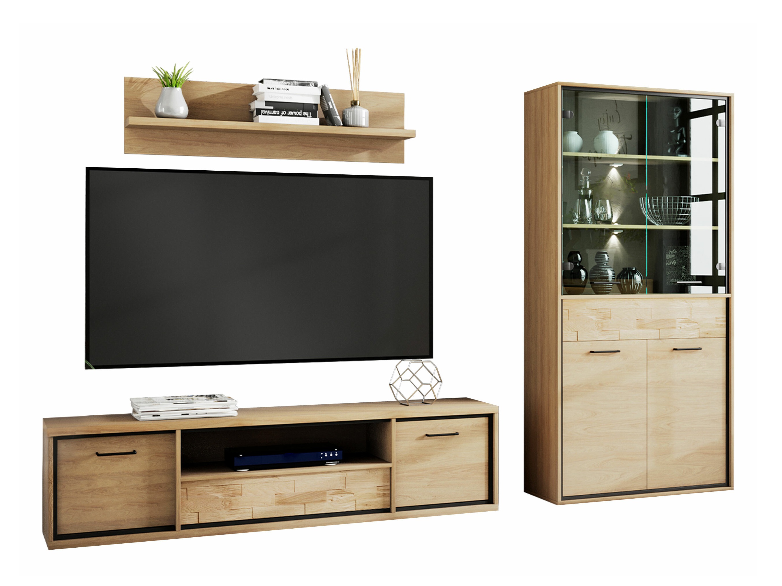 Living room set Etrmoni 119 (Light wood + Oak)