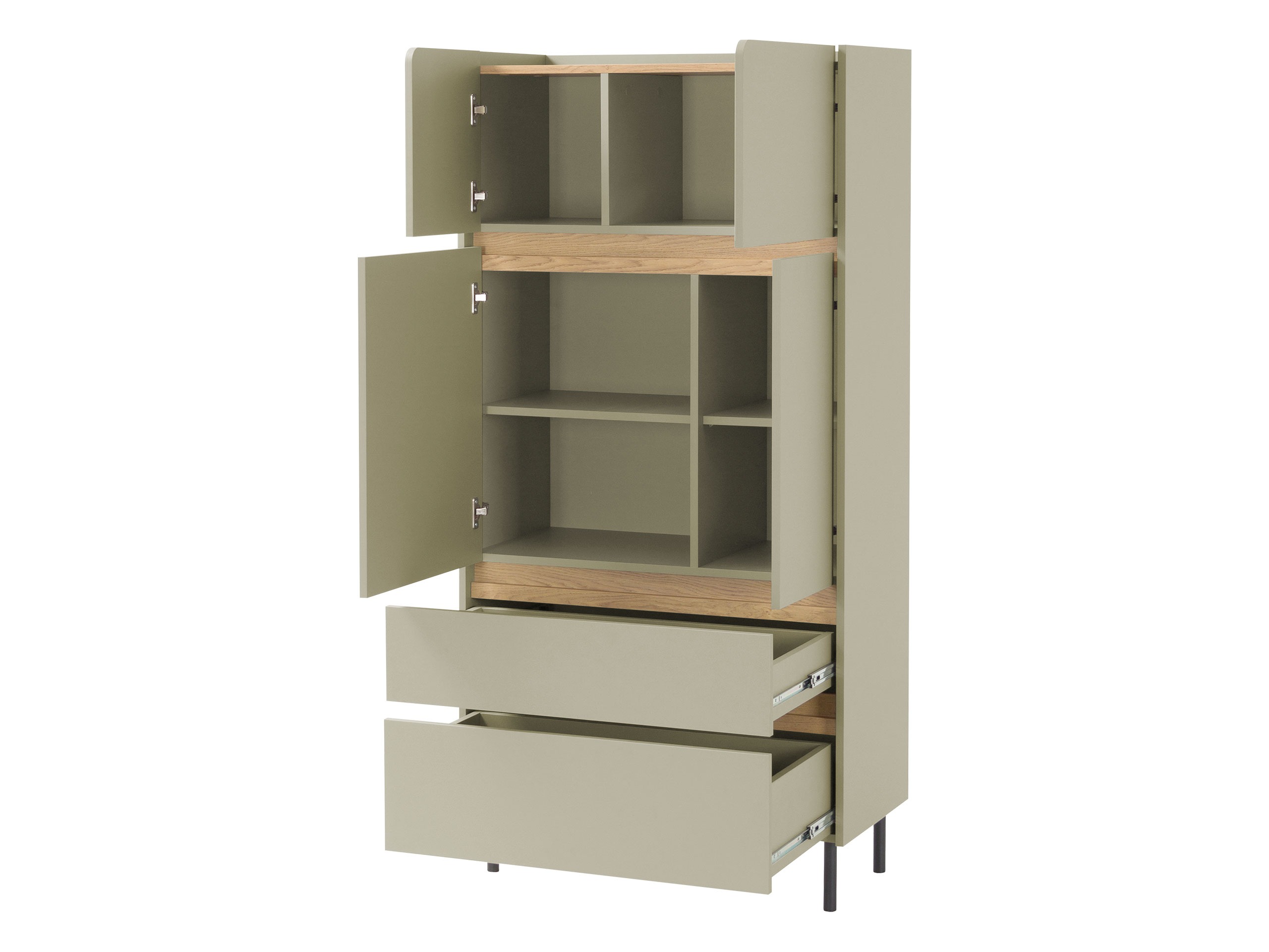 Bedroom set Fiosono 113 (Dusty green + Oak)