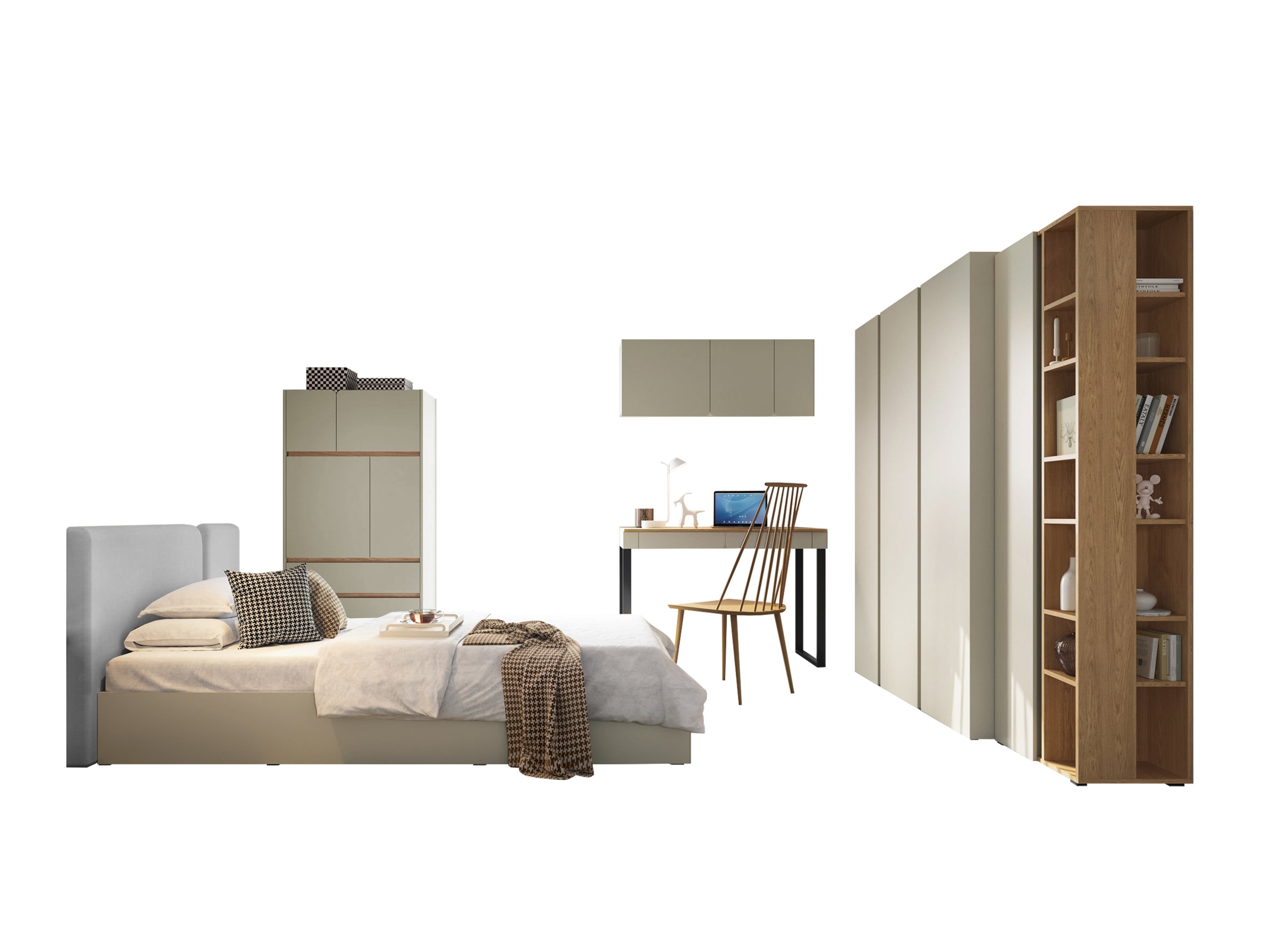 Bedroom set Fiosono 113 (Eucalyptus + Oak)