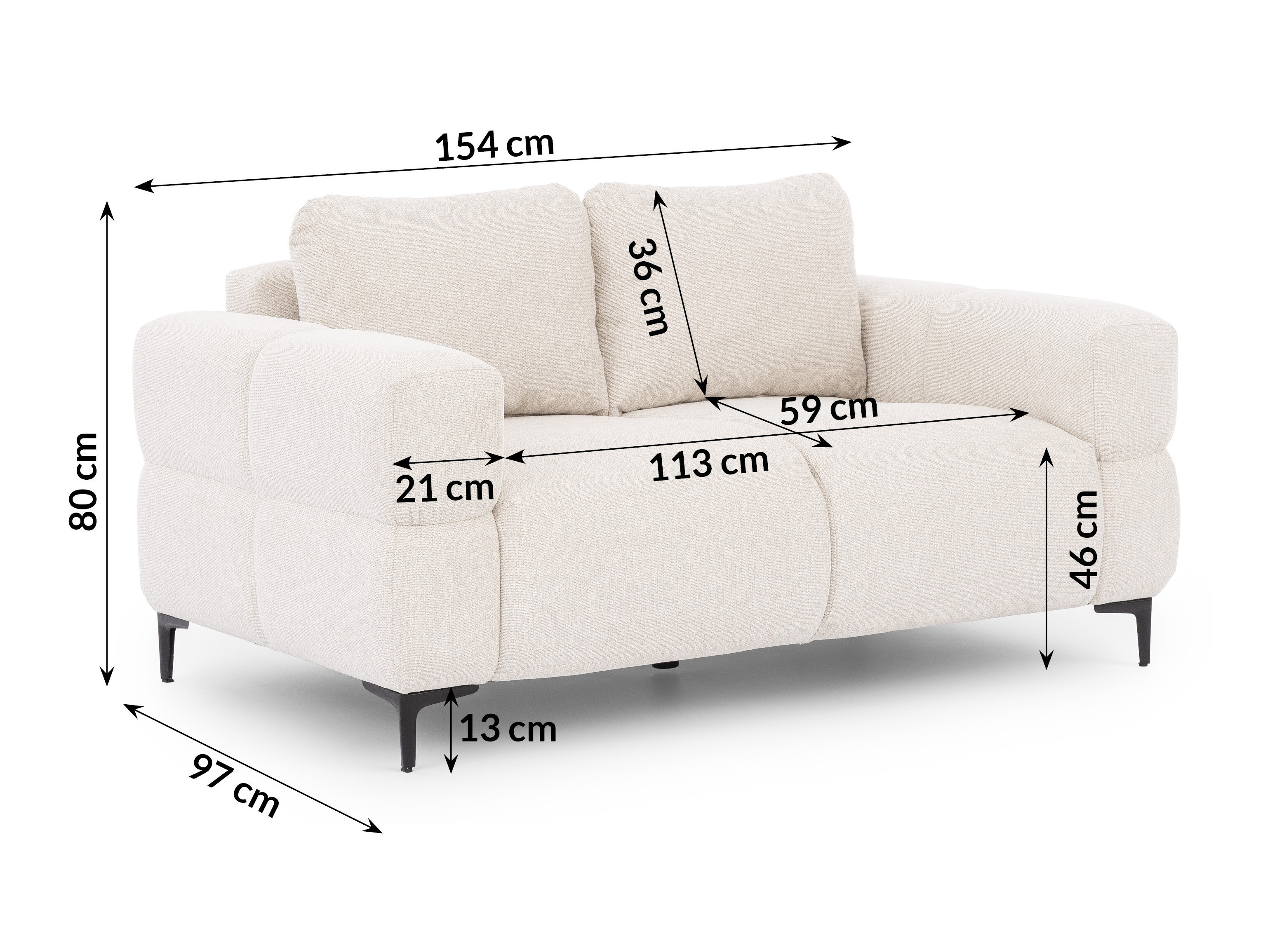 Sofa Rocklin 137 (Aragon 01)