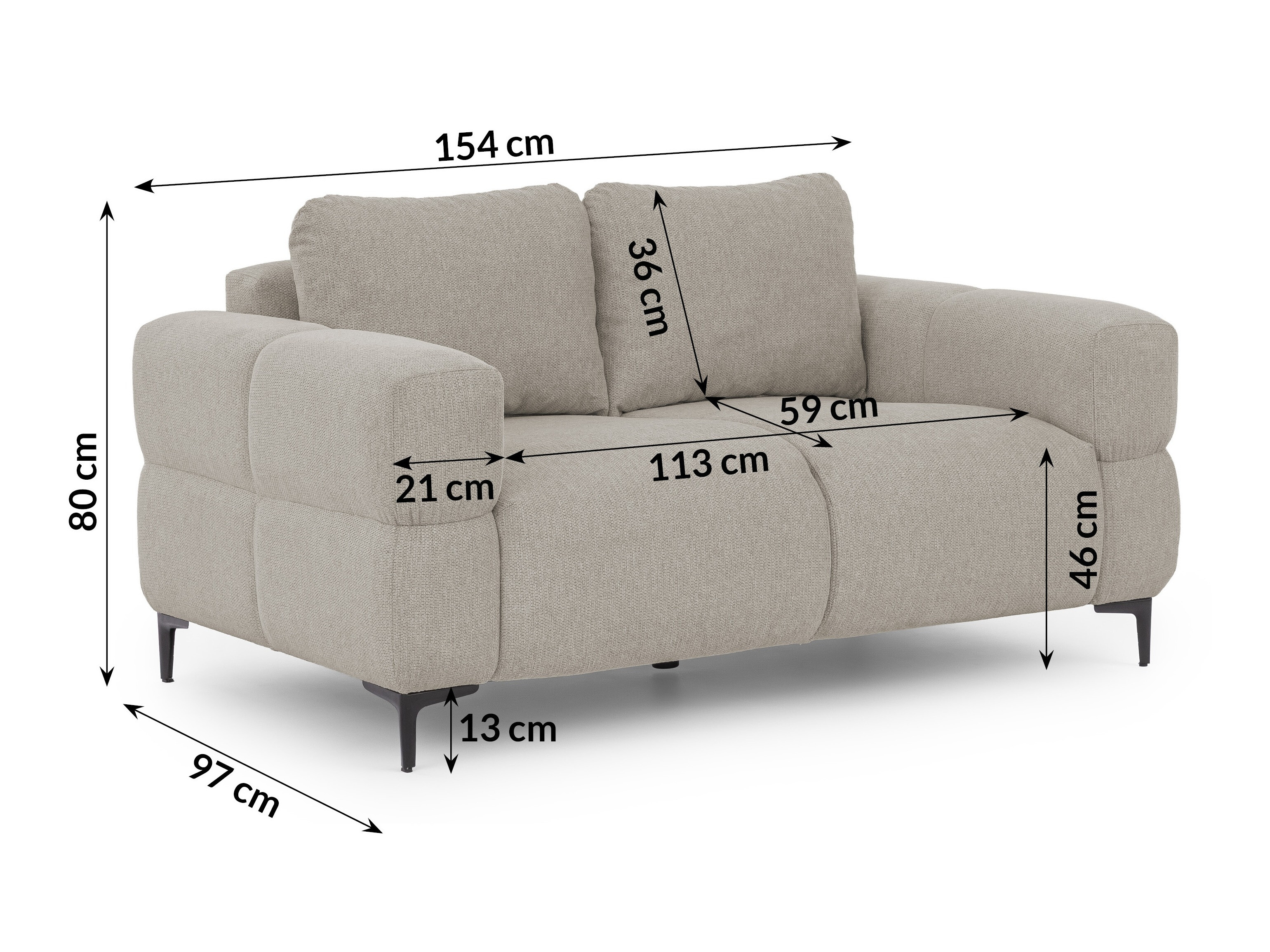 Sofa Rocklin 137 (Aragon 20)