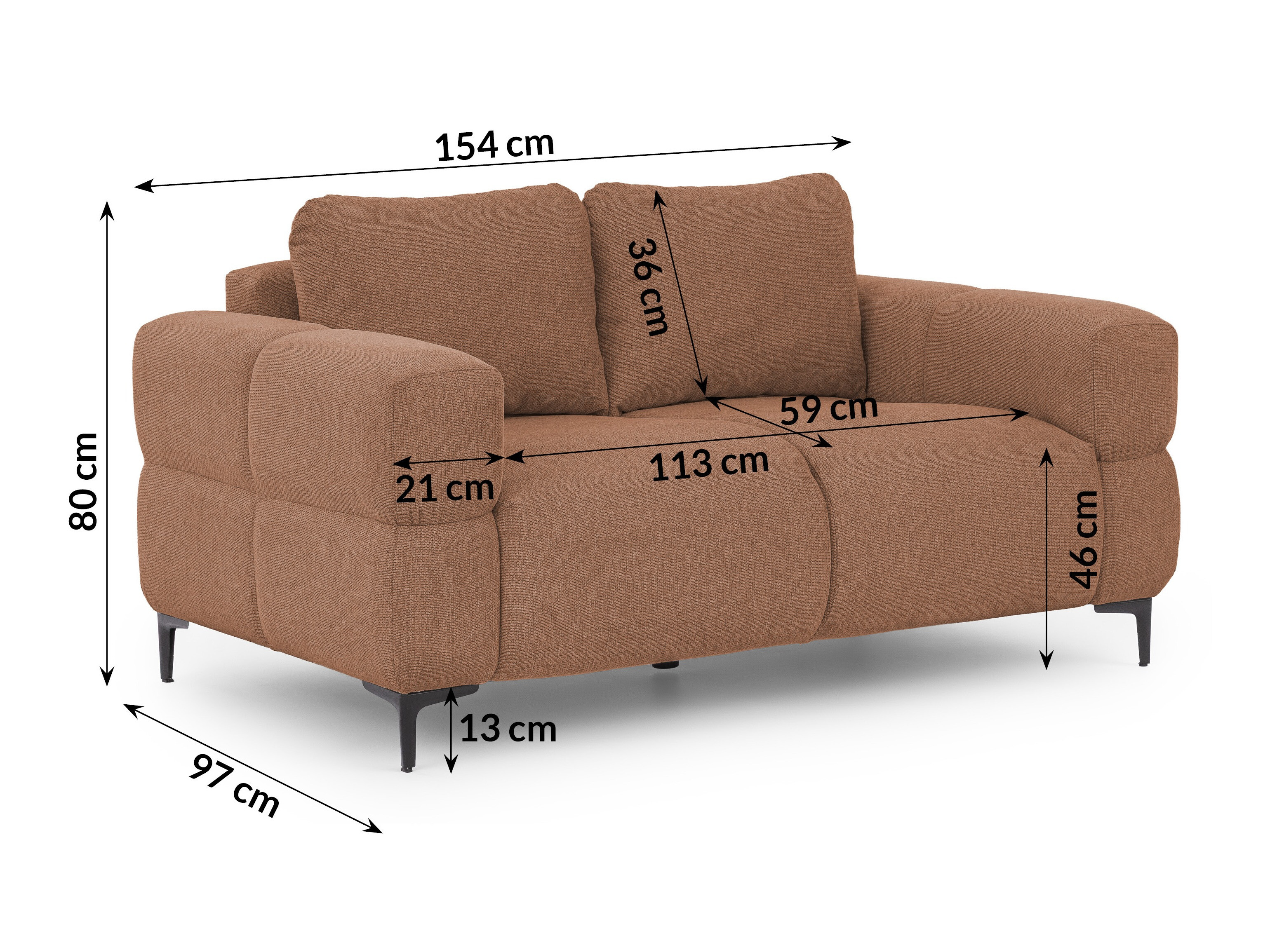 Sofa Rocklin 137 (Aragon 59)