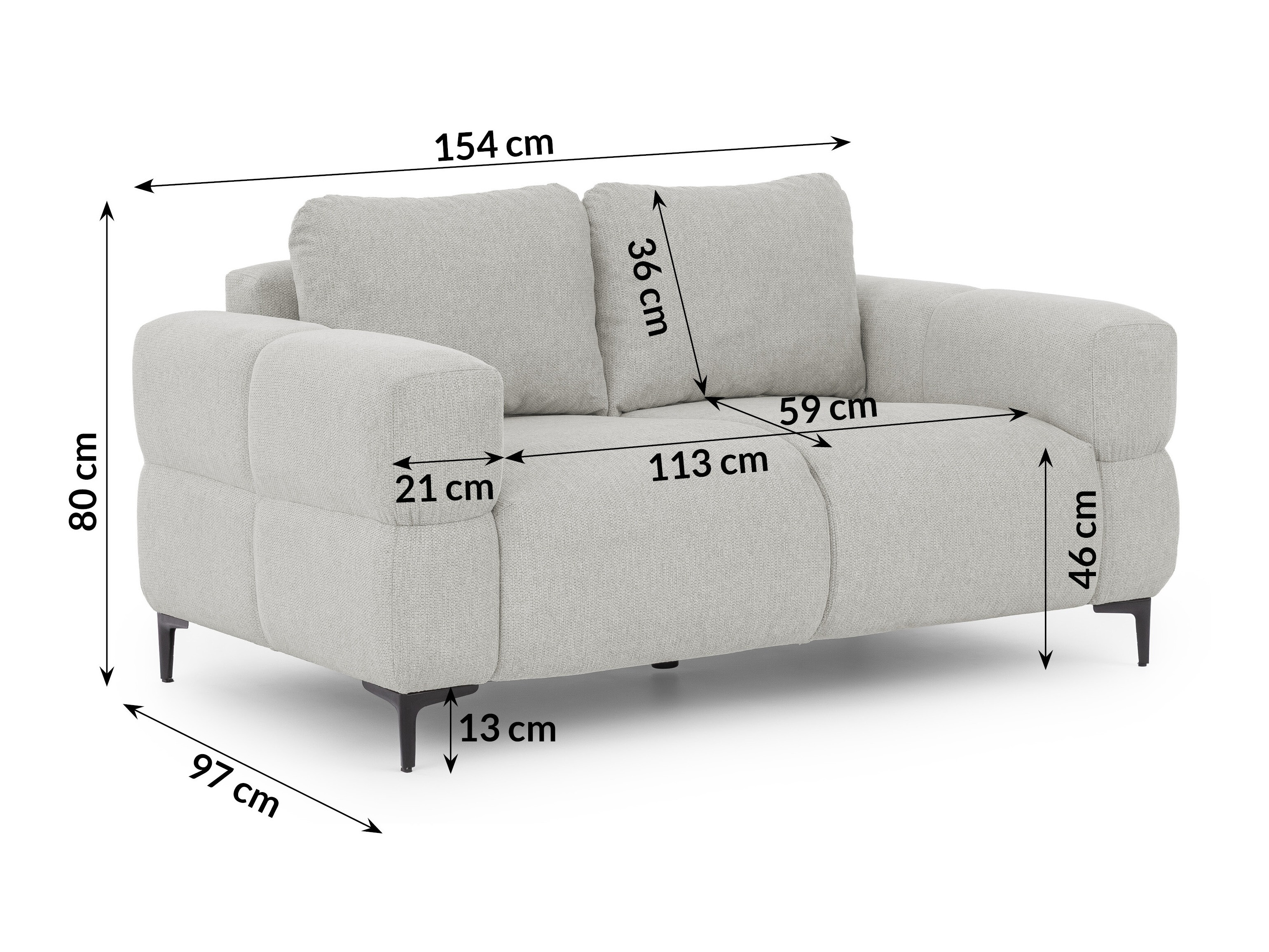 Sofa Rocklin 137 (Aragon 80)