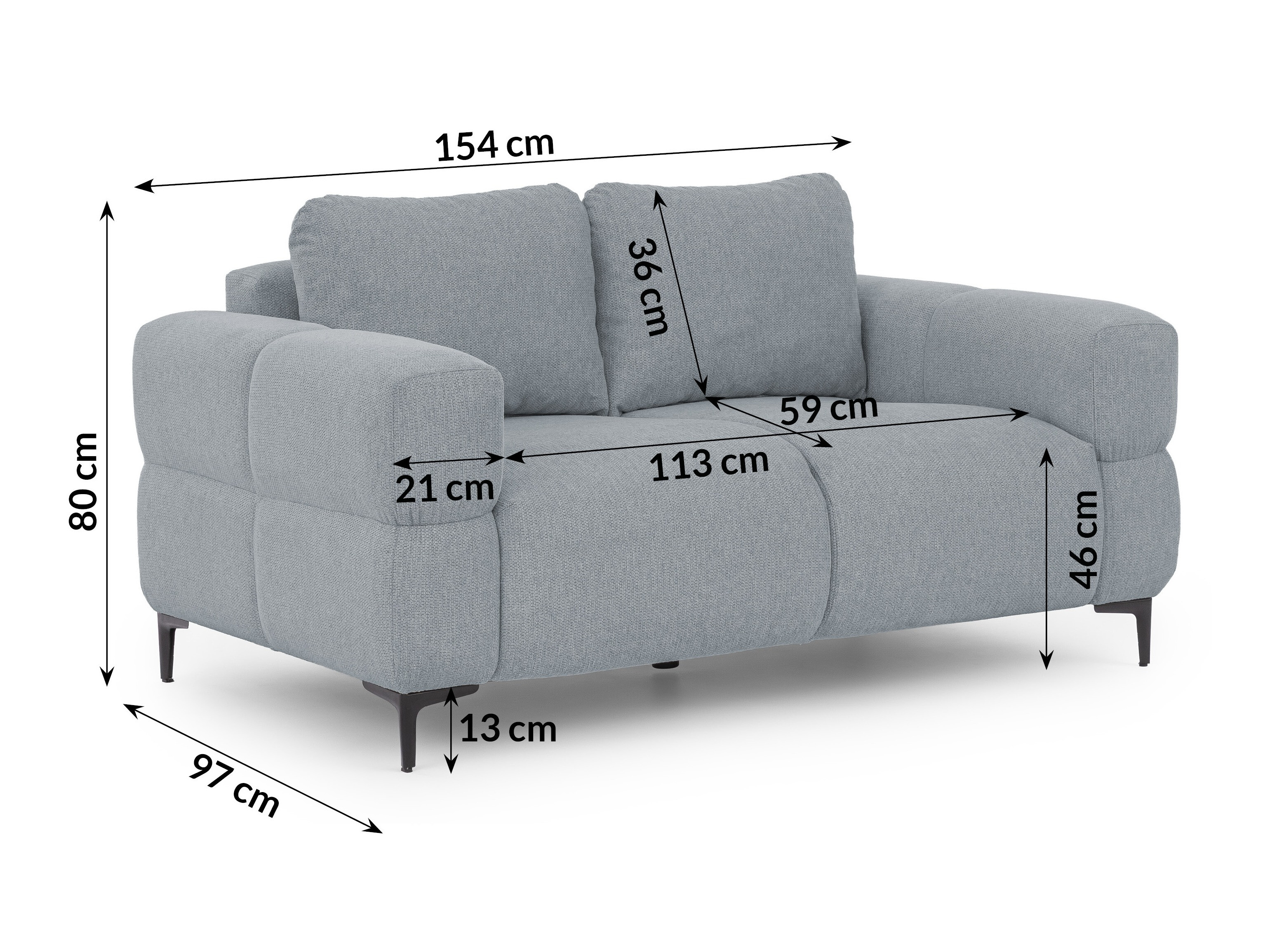 Sofa Rocklin 137 (Aragon 90)