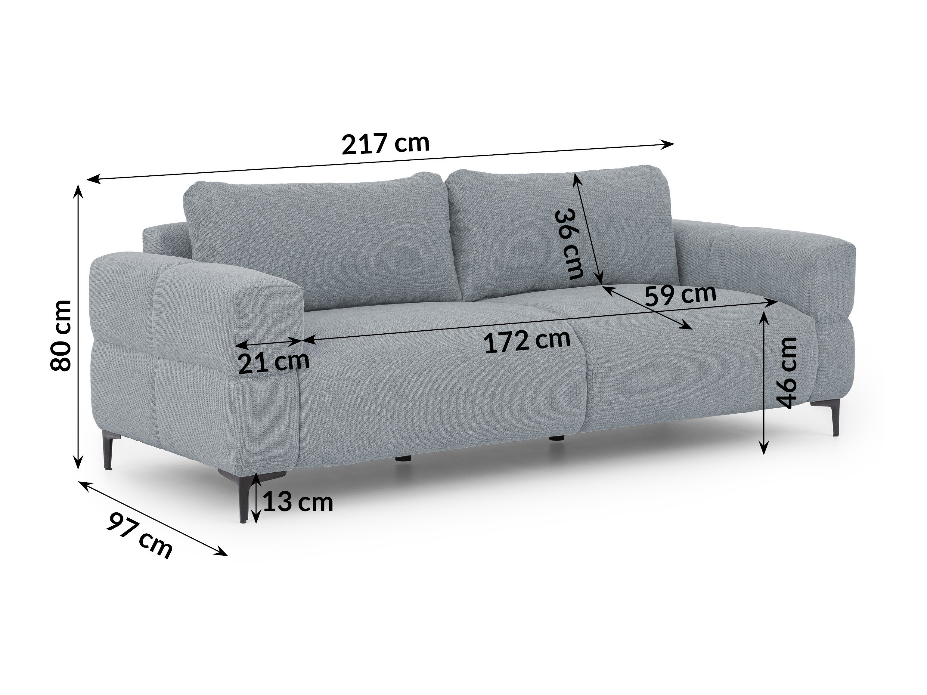 Sofa Rocklin 138 (Aragon 90)