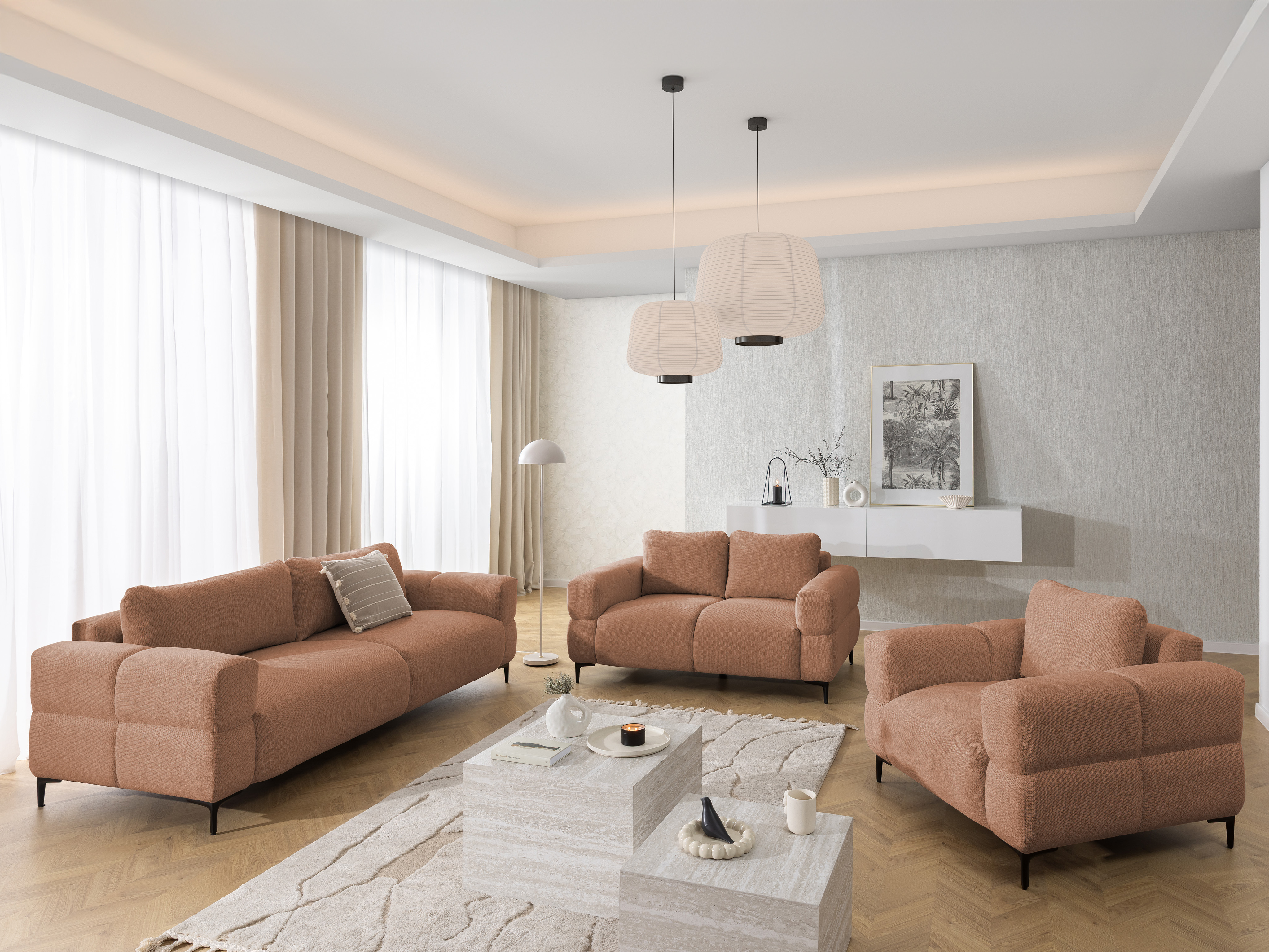 Upholstered furniture set Rocklin 139 (Aragon 59)